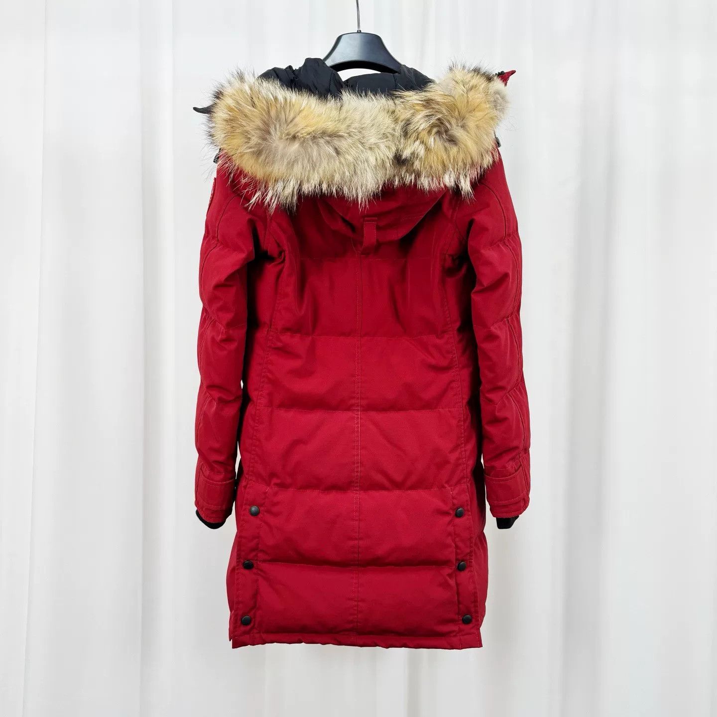 Canada Goose Canada Goose Red Mid-Length Hooded Down Jacket Size XS / US 0-2 / IT 36-38 - 2 Thumbnail