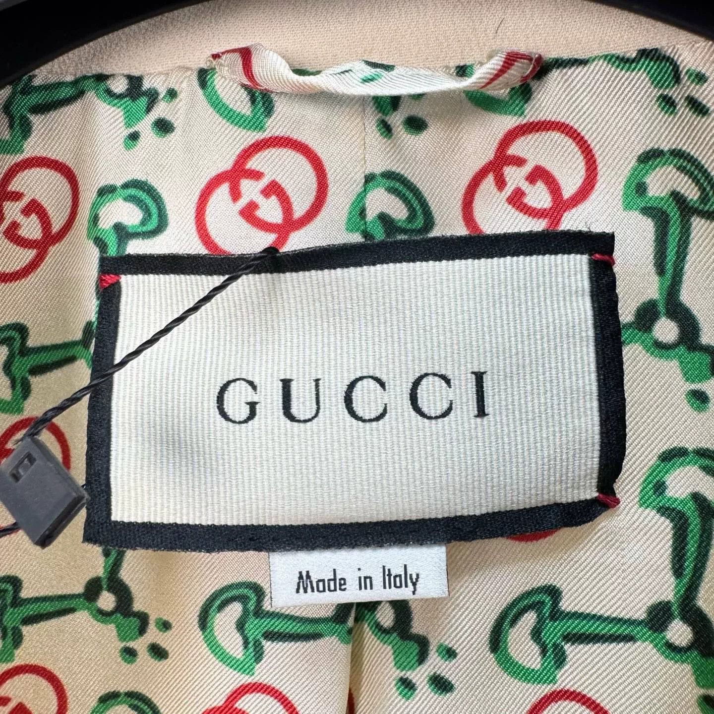 Gucci Gucci Beige Suit Jacket with Trim Size US XXS / EU 40 - 6 Thumbnail