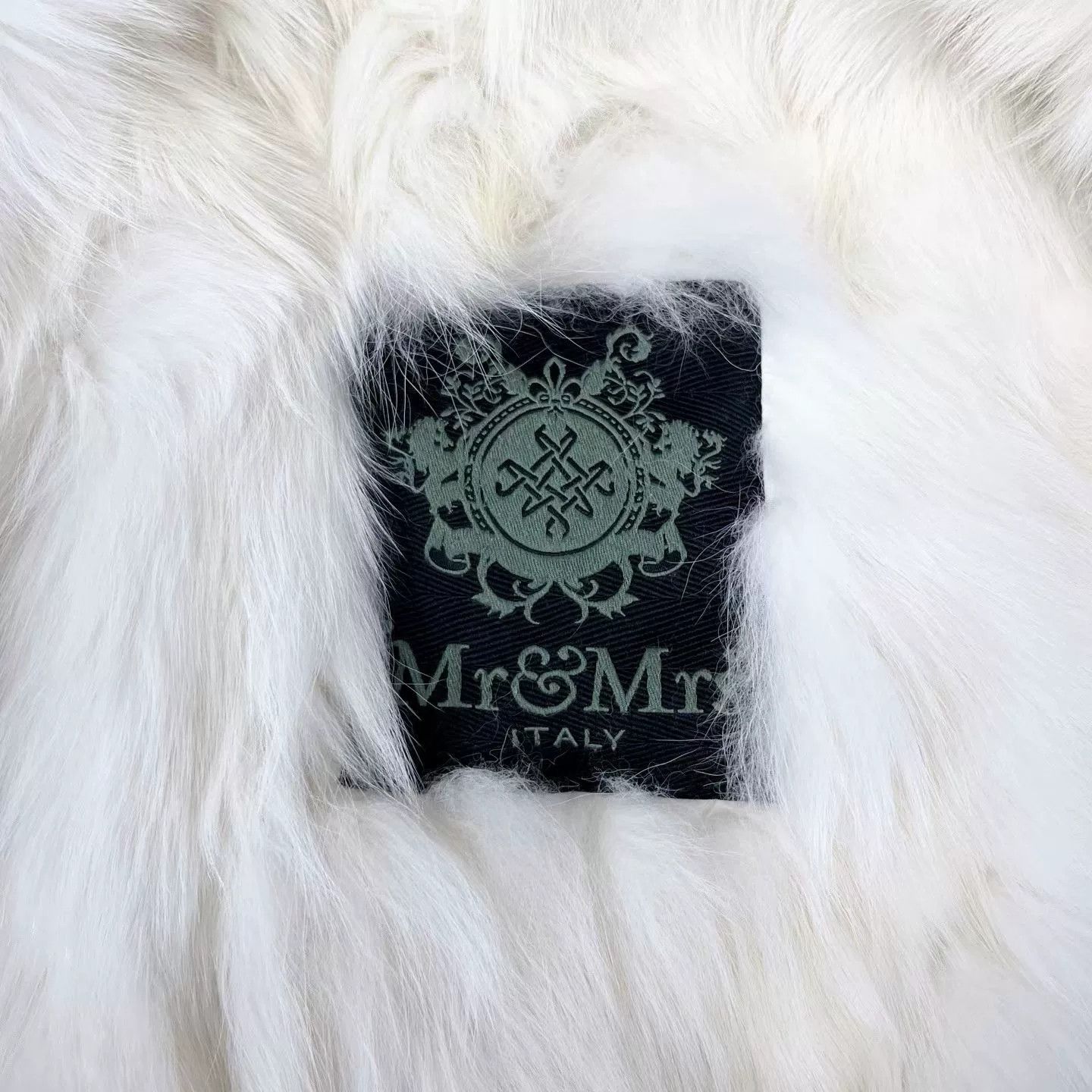 MR & MRS ITALY Military Green Mink Collar Cotton Coat Size XS / US 0-2 / IT 36-38 - 3 Thumbnail