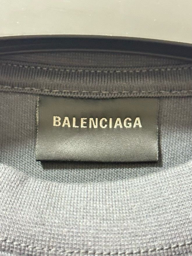 Balenciaga Balenciaga Embroidered Logo Gray T-Shirt Size US XS / EU 42 / 0 - 3 Thumbnail