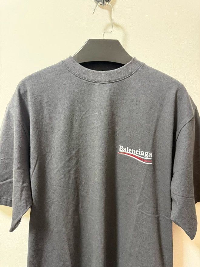 Balenciaga Balenciaga Embroidered Logo Gray T-Shirt Size US XS / EU 42 / 0 - 2 Thumbnail