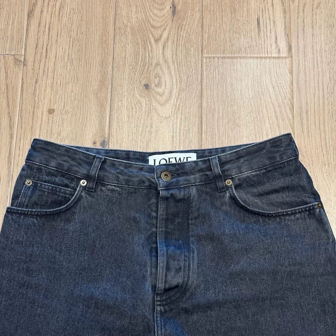 Loewe Loewe Dark Blue Logo Straight Wide-Leg Pants Size US 32 / EU 48 - 3 Thumbnail