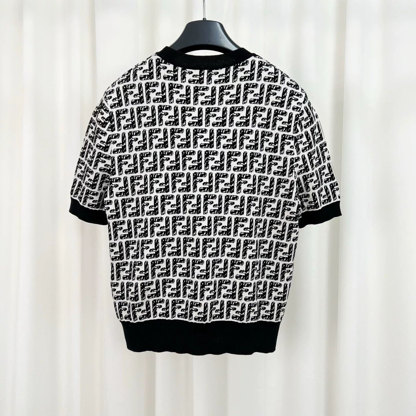 Fendi Fendi Double F Logo Knit Short Sleeve Size S / US 4 / IT 40 - 2 Thumbnail