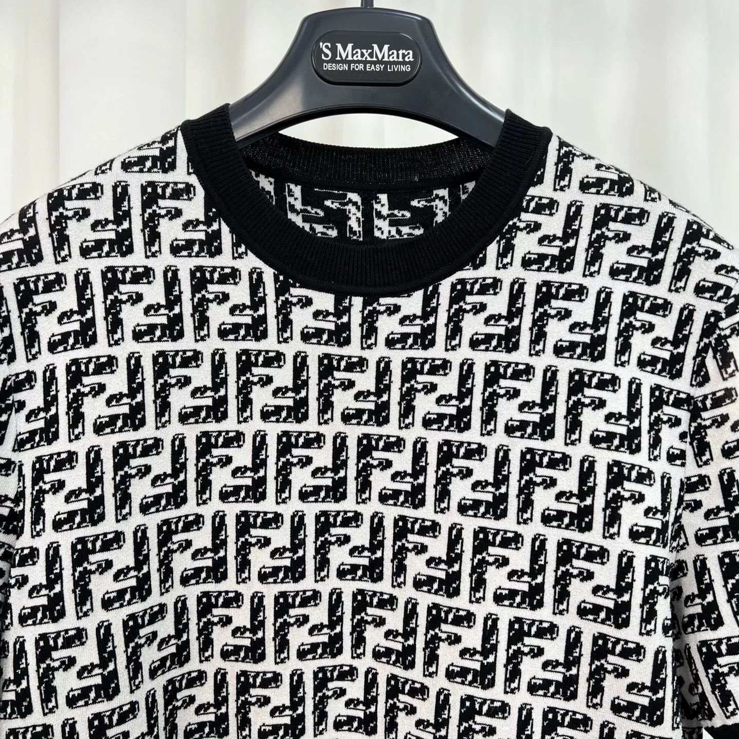 Fendi Fendi Double F Logo Knit Short Sleeve Size S / US 4 / IT 40 - 3 Thumbnail