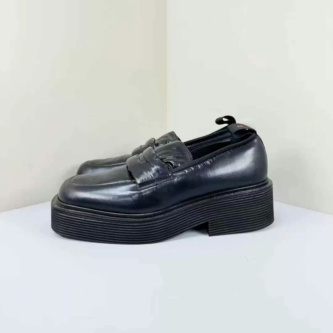 Marni Marni Black Nylon Square Toe Loafers Size US 6 / EU 39 - 2 Thumbnail