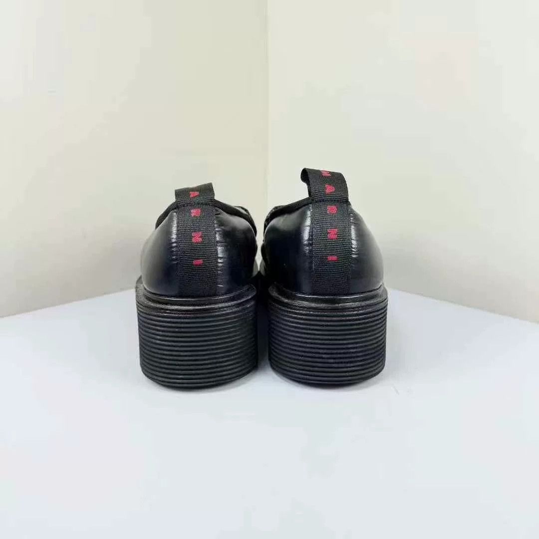 Marni Marni Black Nylon Square Toe Loafers Size US 6 / EU 39 - 3 Thumbnail