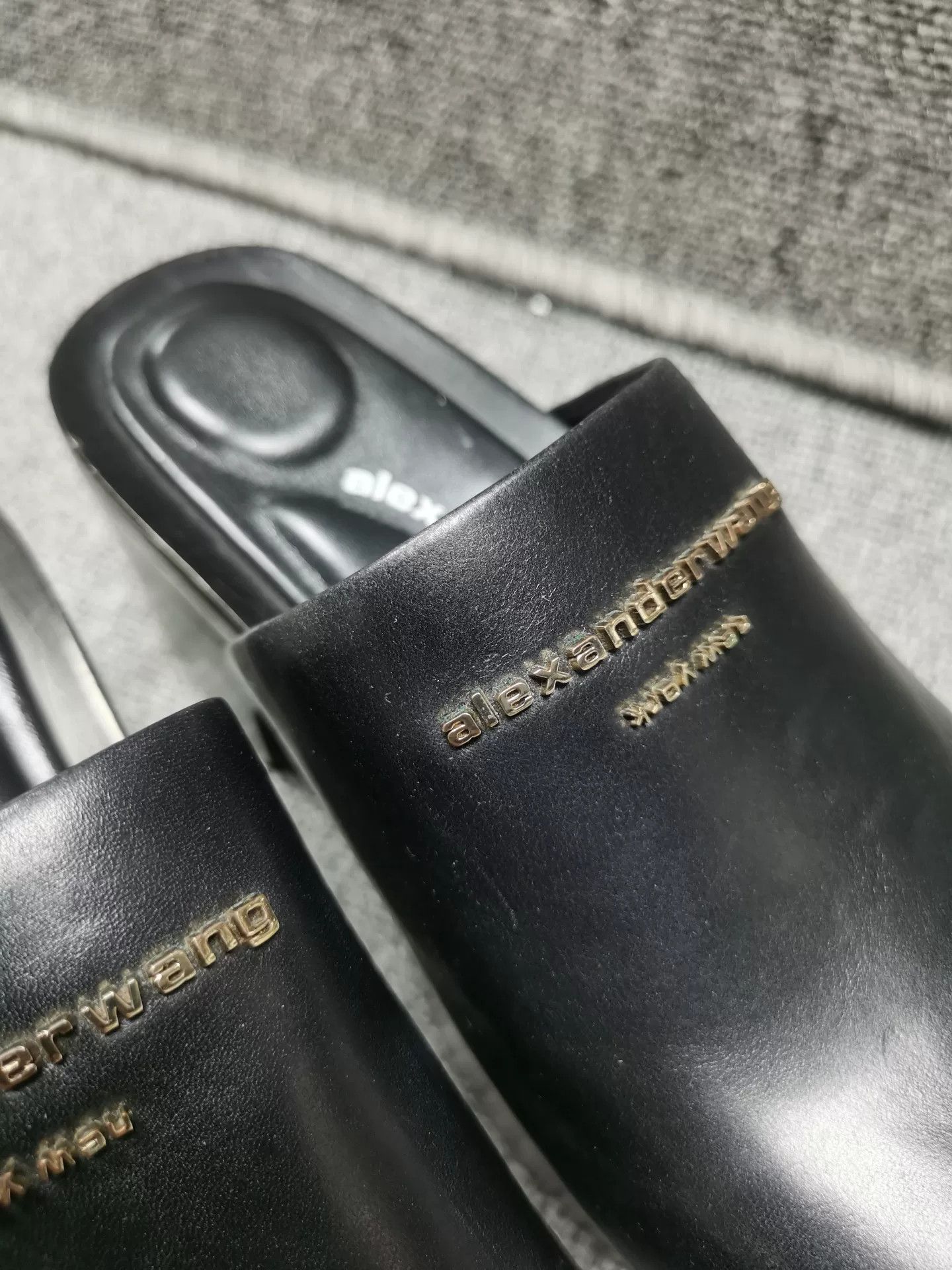 Alexander Wang Alexander Wang Black Leather Mules 35 Size US 4 / IT 34 - 3 Thumbnail