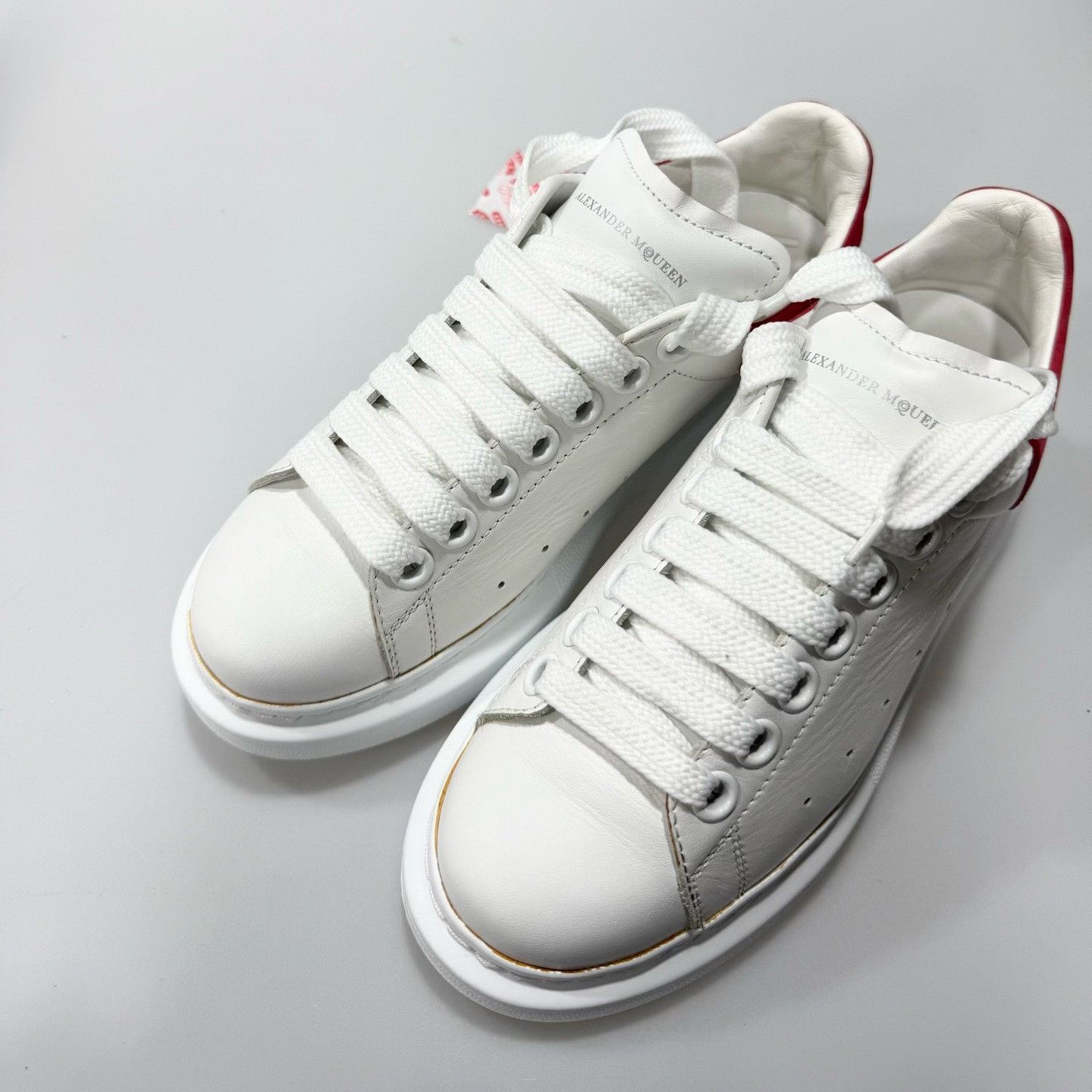 Alexander McQueen Alexander McQueen White Red Sneakers 36 Size US 5 / IT 35 - 8 Thumbnail