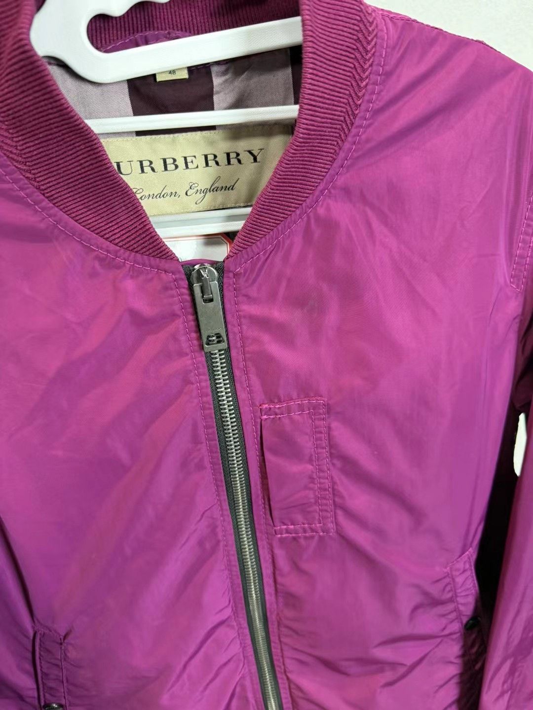 Burberry Burberry Purple Bomber Zip Jacket Size US M / EU 48-50 / 2 - 3 Thumbnail