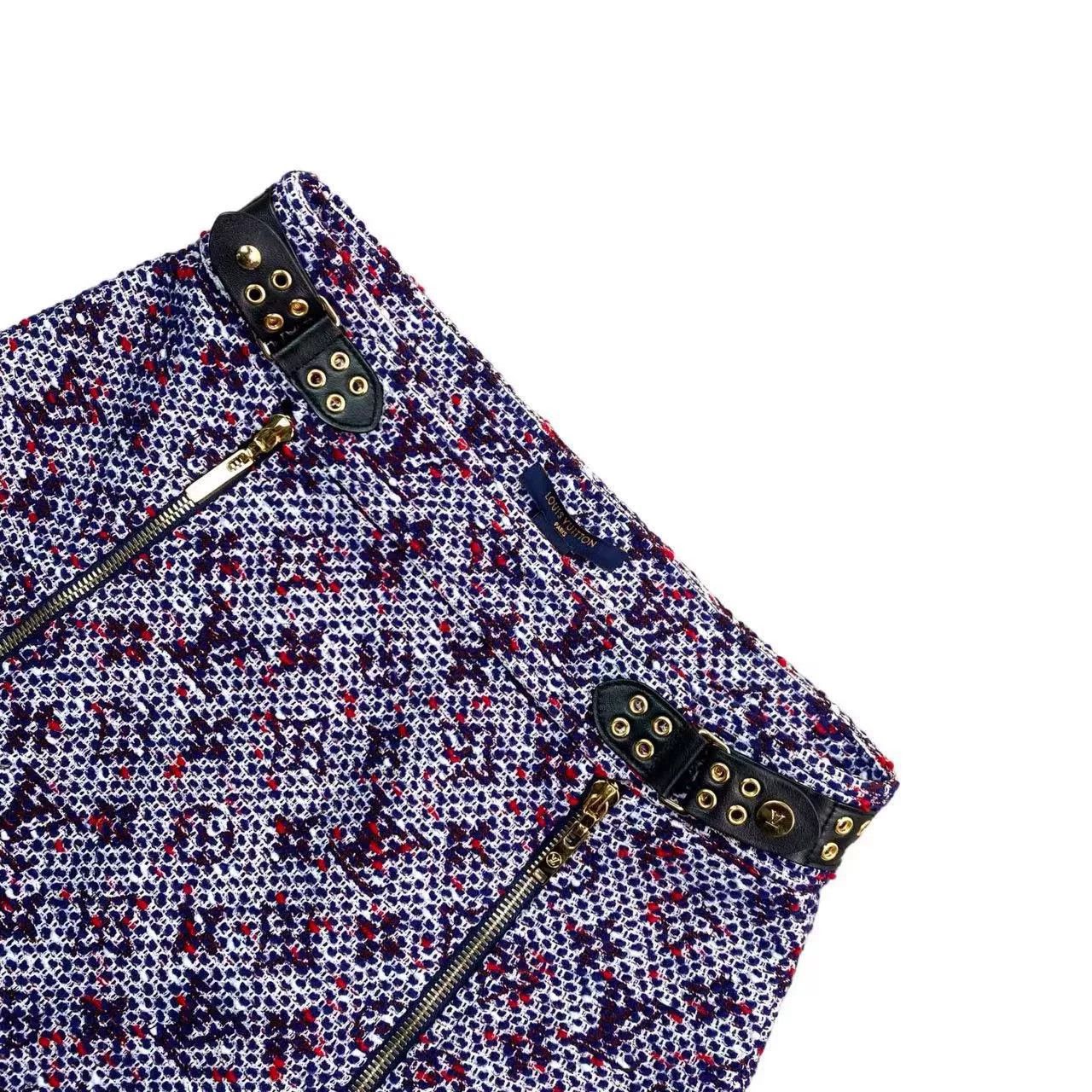 Louis Vuitton Louis Vuitton LV Logo Tweed Skirt Size 36" / US 14 / IT 50 - 3 Thumbnail