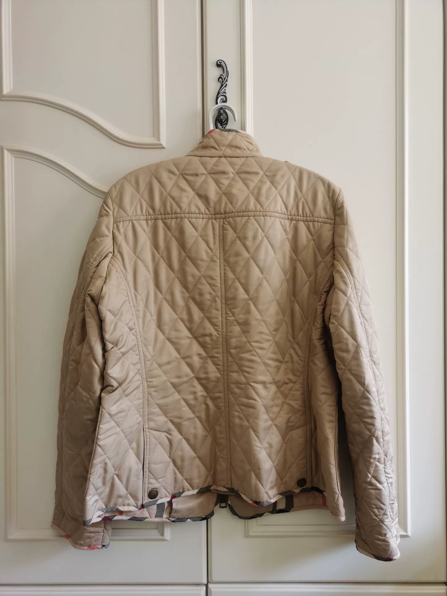 Burberry Burberry Beige Quilted Slim Jacket Size US L / EU 52-54 / 3 - 2 Thumbnail