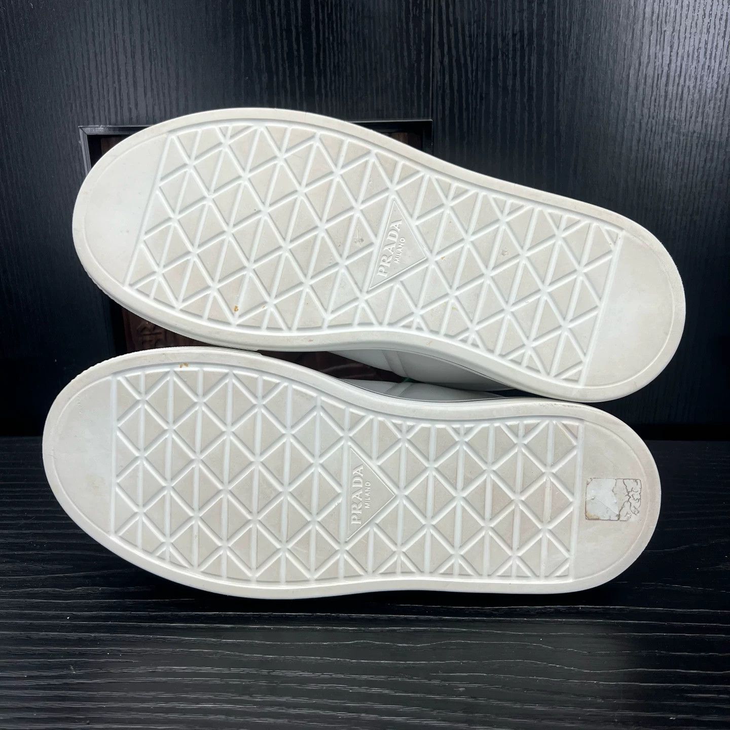 Prada Prada Macro White Sneakers Size US 5.5 / EU 38 - 4 Thumbnail