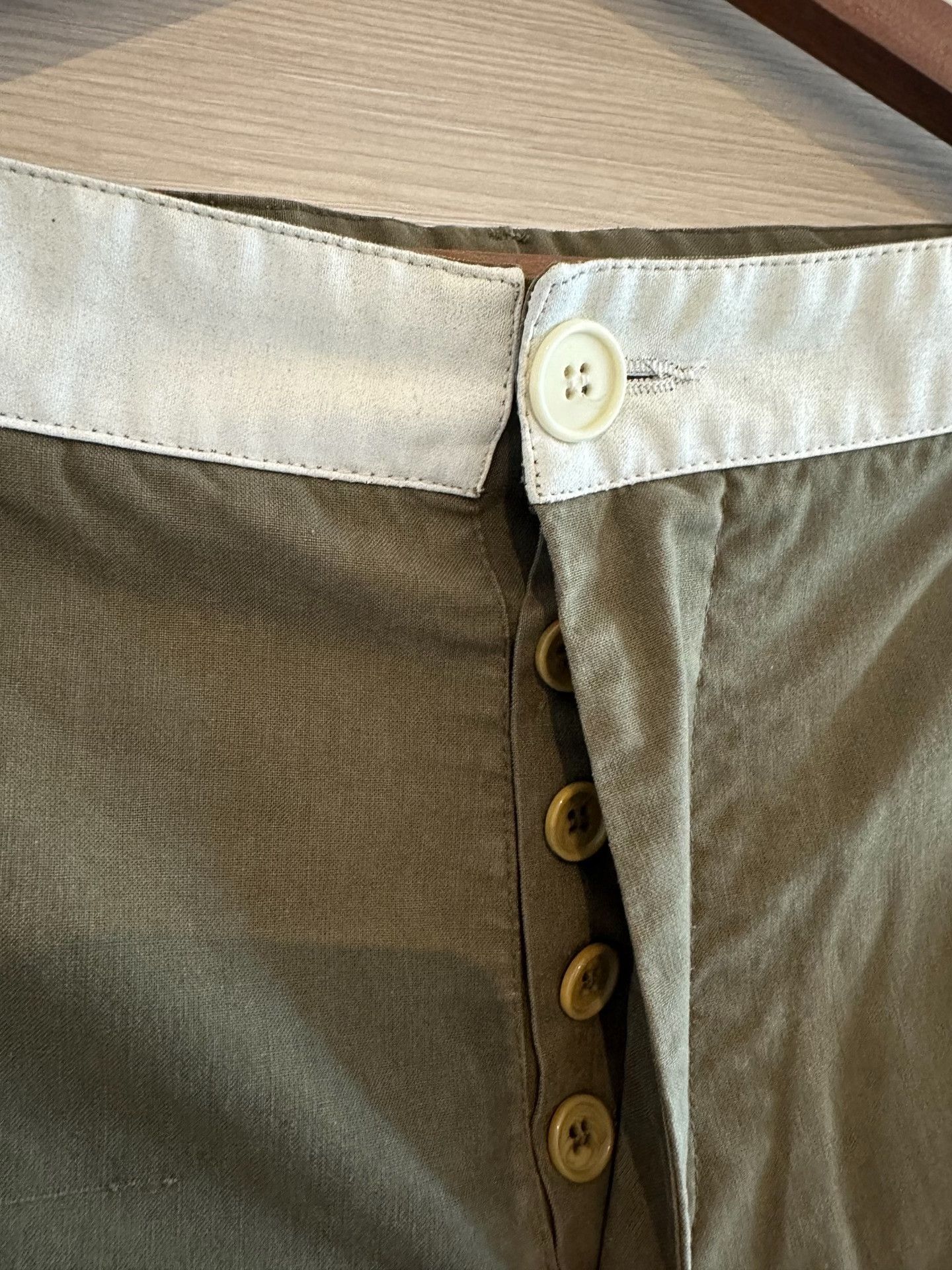 Helmut Lang Helmut Lang 97ss Army Green Cotton Pants Size US 35 - 3 Thumbnail