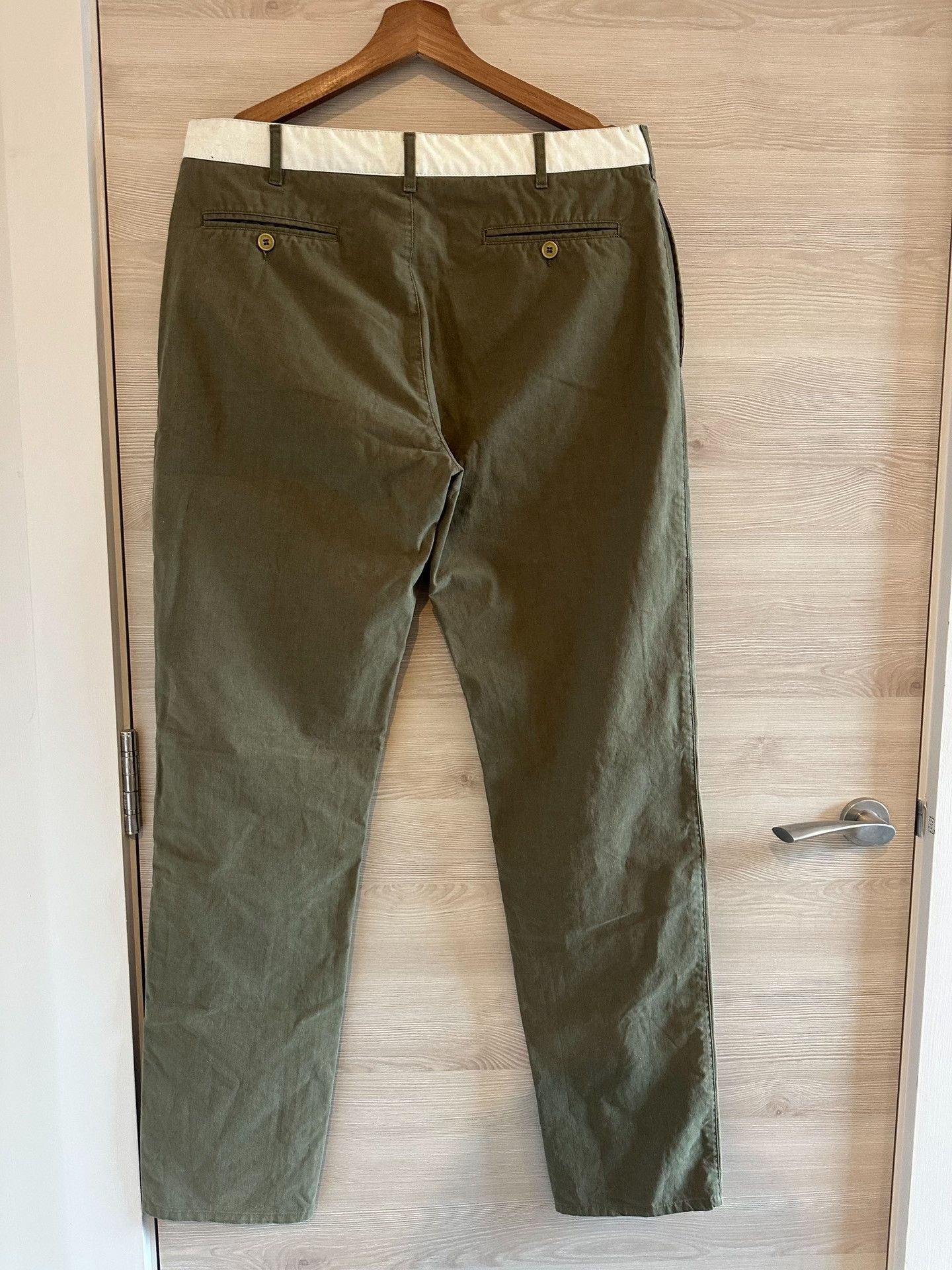 Helmut Lang Helmut Lang 97ss Army Green Cotton Pants Size US 35 - 4 Thumbnail