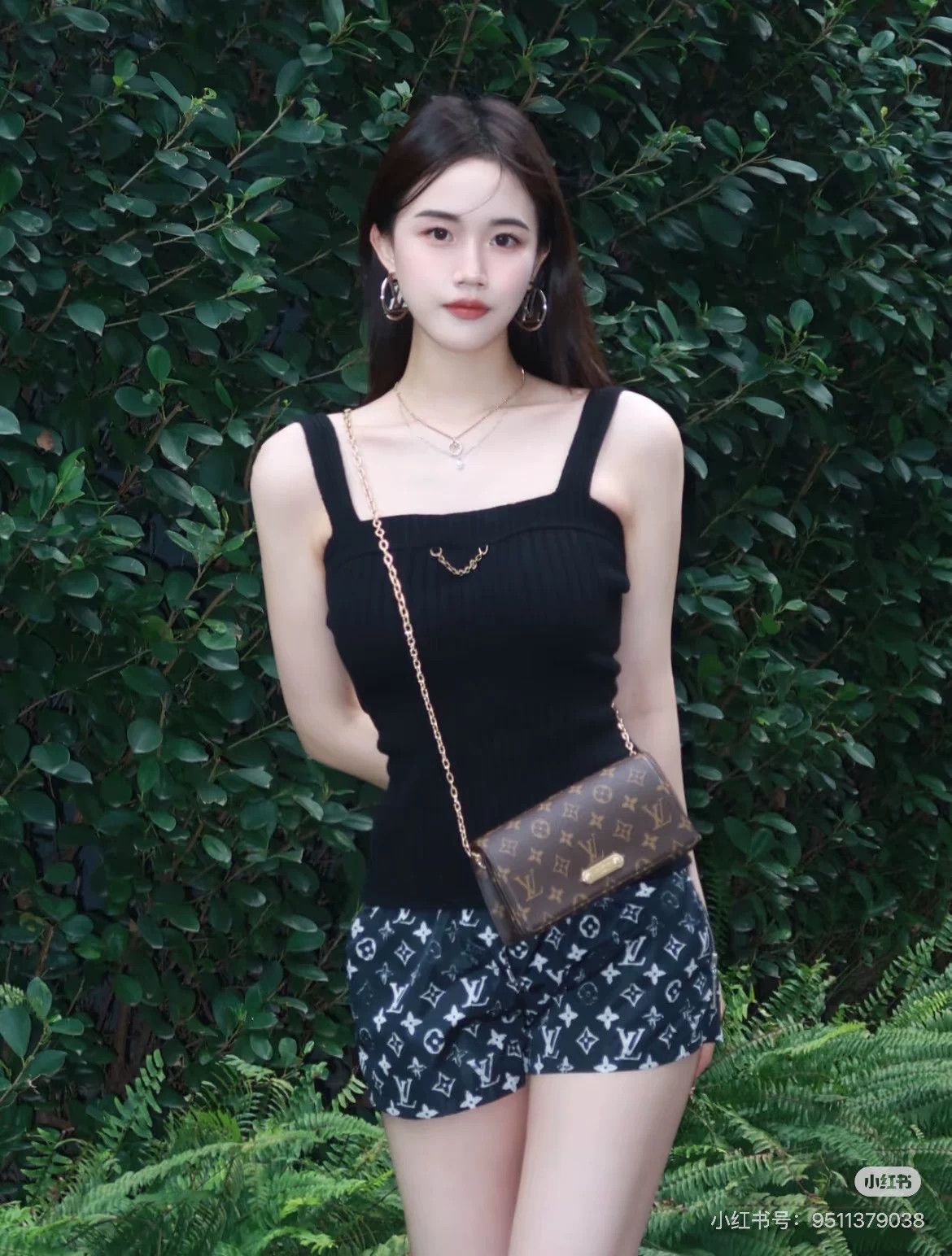 Louis Vuitton LV Black Monogram Print Casual Shorts Size US 34 / EU 50 - 3 Thumbnail