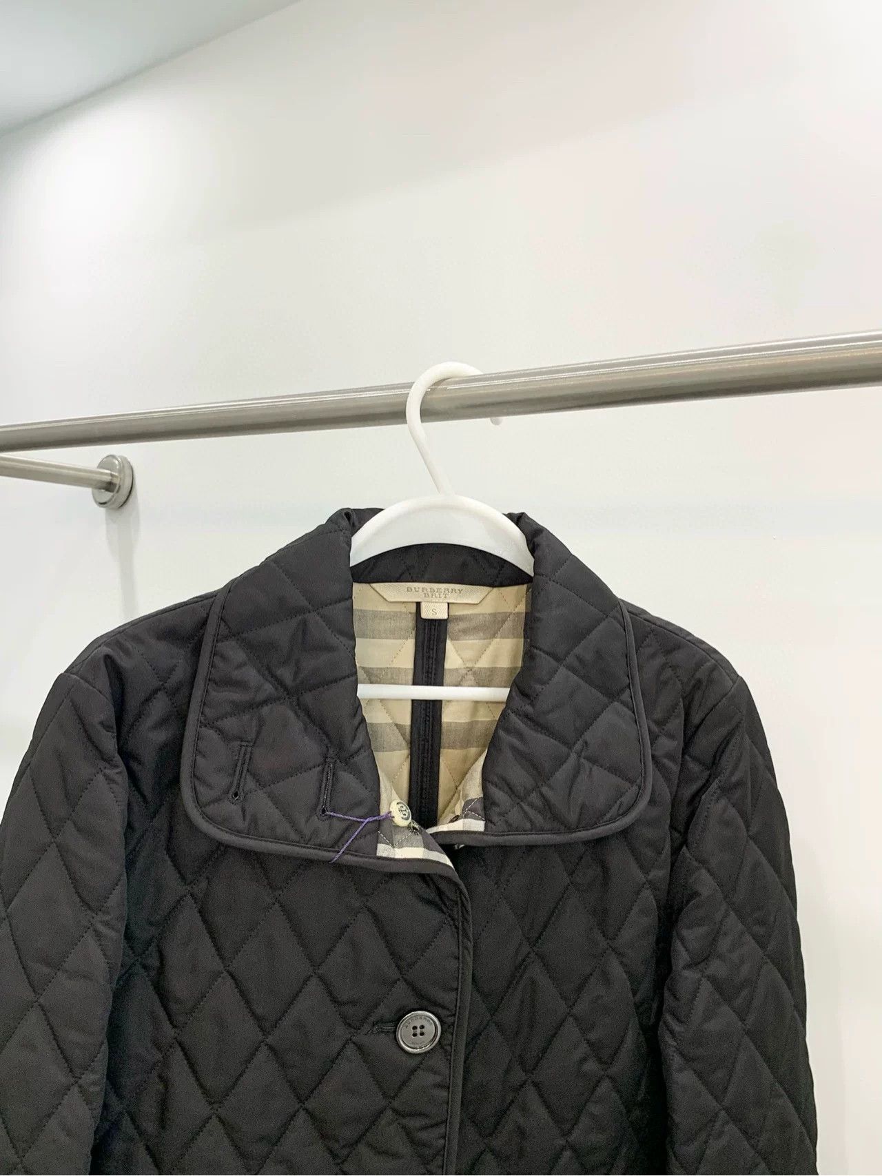 Burberry Burberry Black Diamond-Quilted Jacket Size S / US 4 / IT 40 - 3 Thumbnail