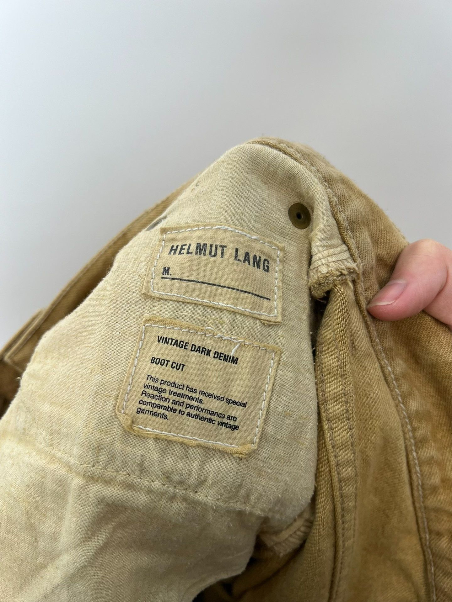 Helmut Lang Helmut Lang Brown-Yellow Straight-Leg Jeans Size US 30 / EU 46 - 6 Thumbnail