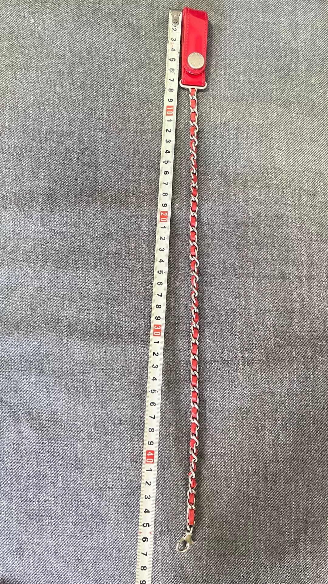 Chanel Chanel Red Patent Leather Chain Size ONE SIZE - 7 Thumbnail