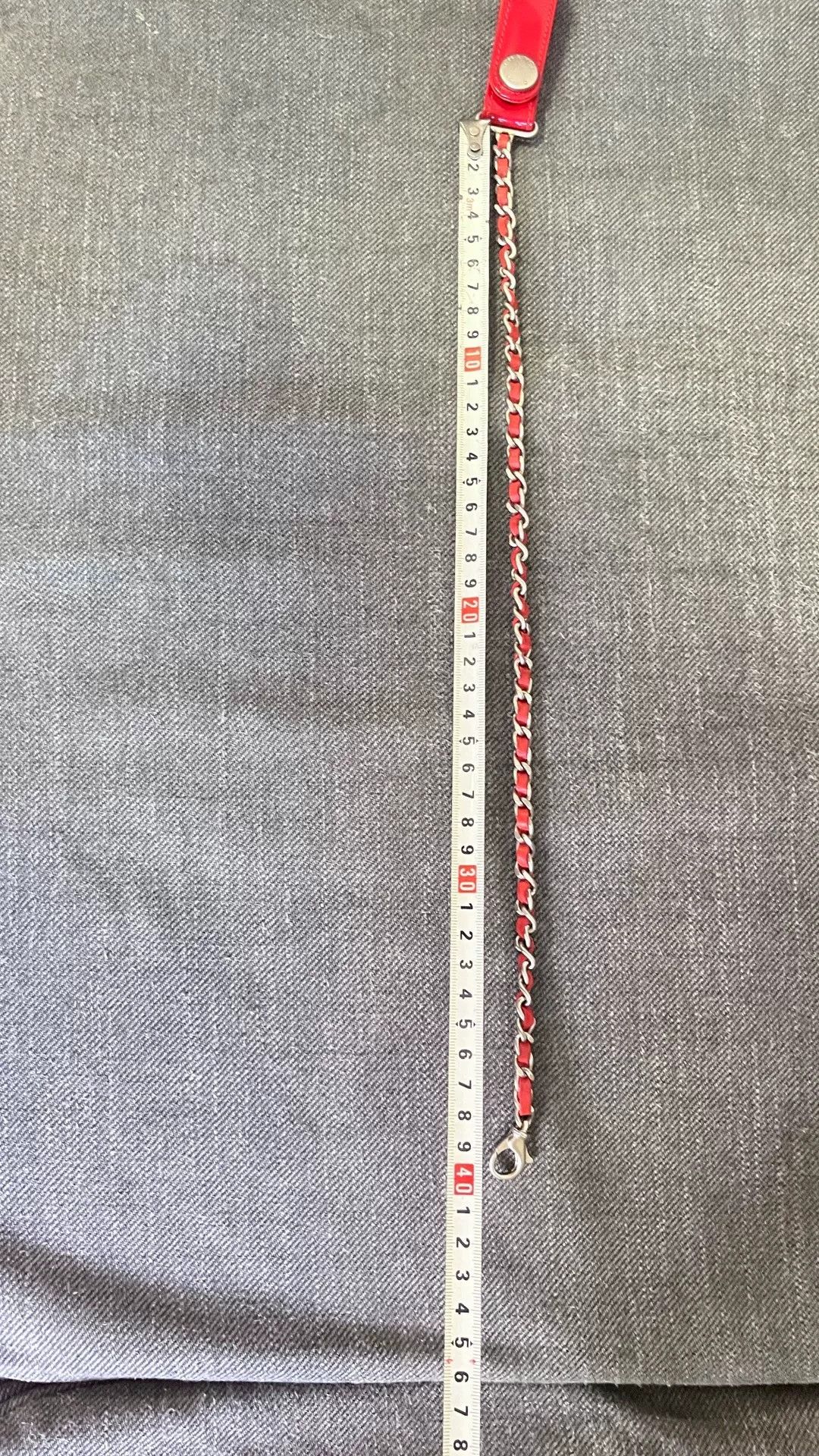 Chanel Chanel Red Patent Leather Chain Size ONE SIZE - 5 Thumbnail