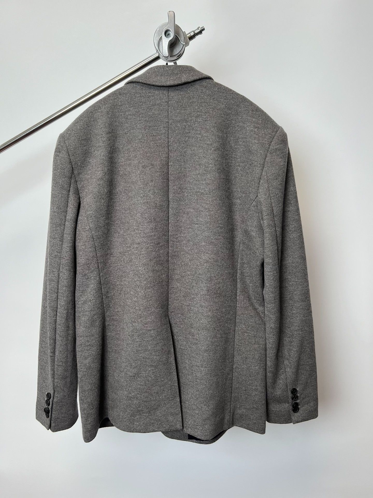 Helmut Lang Helmut Lang Gray Wool Double-Breasted Blazer Size US L / EU 52-54 / 3 - 8 Thumbnail