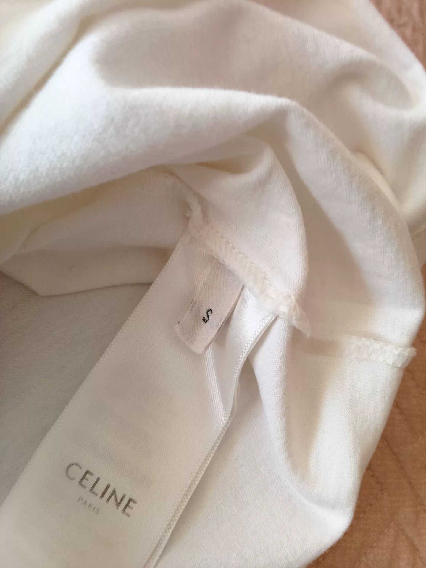 Celine Celine Paris White Short-Sleeve T-Shirt Size S / US 4 / IT 40 - 4 Thumbnail