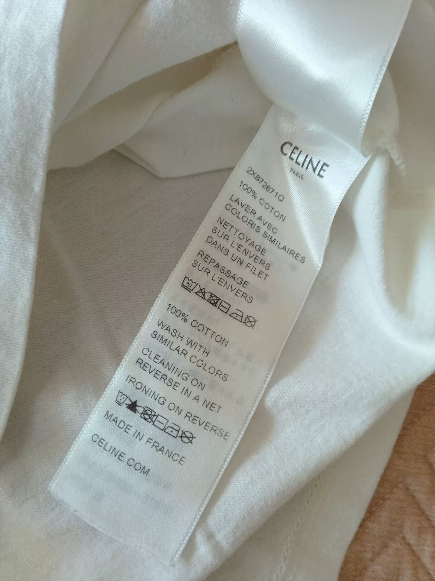 Celine Celine Paris White Short-Sleeve T-Shirt Size S / US 4 / IT 40 - 5 Thumbnail