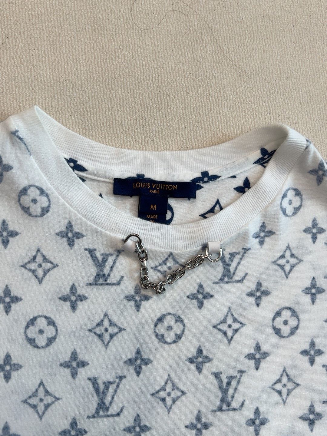 Louis Vuitton Louis Vuitton White Monogram Short-Sleeve T-Shirt Size US M / EU 48-50 / 2 - 2 Thumbnail