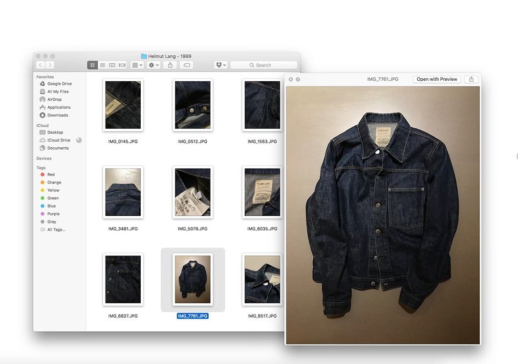 Helmut Lang Helmut Lang Type1 Raw Denim Jacket Size US S / EU 44-46 / 1 - 6 Thumbnail
