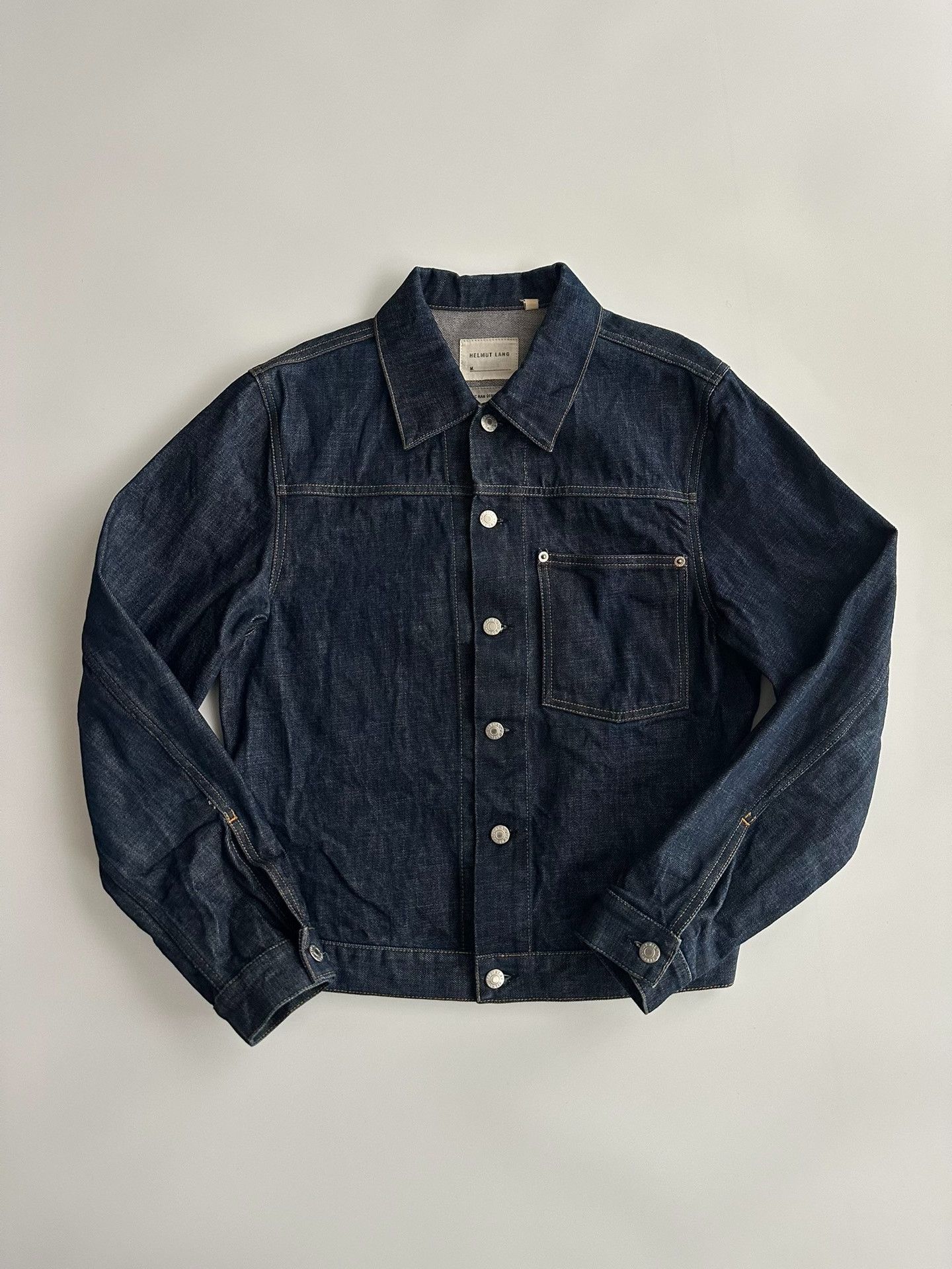 Helmut Lang Helmut Lang Type1 Raw Denim Jacket Size US S / EU 44-46 / 1 - 2 Thumbnail