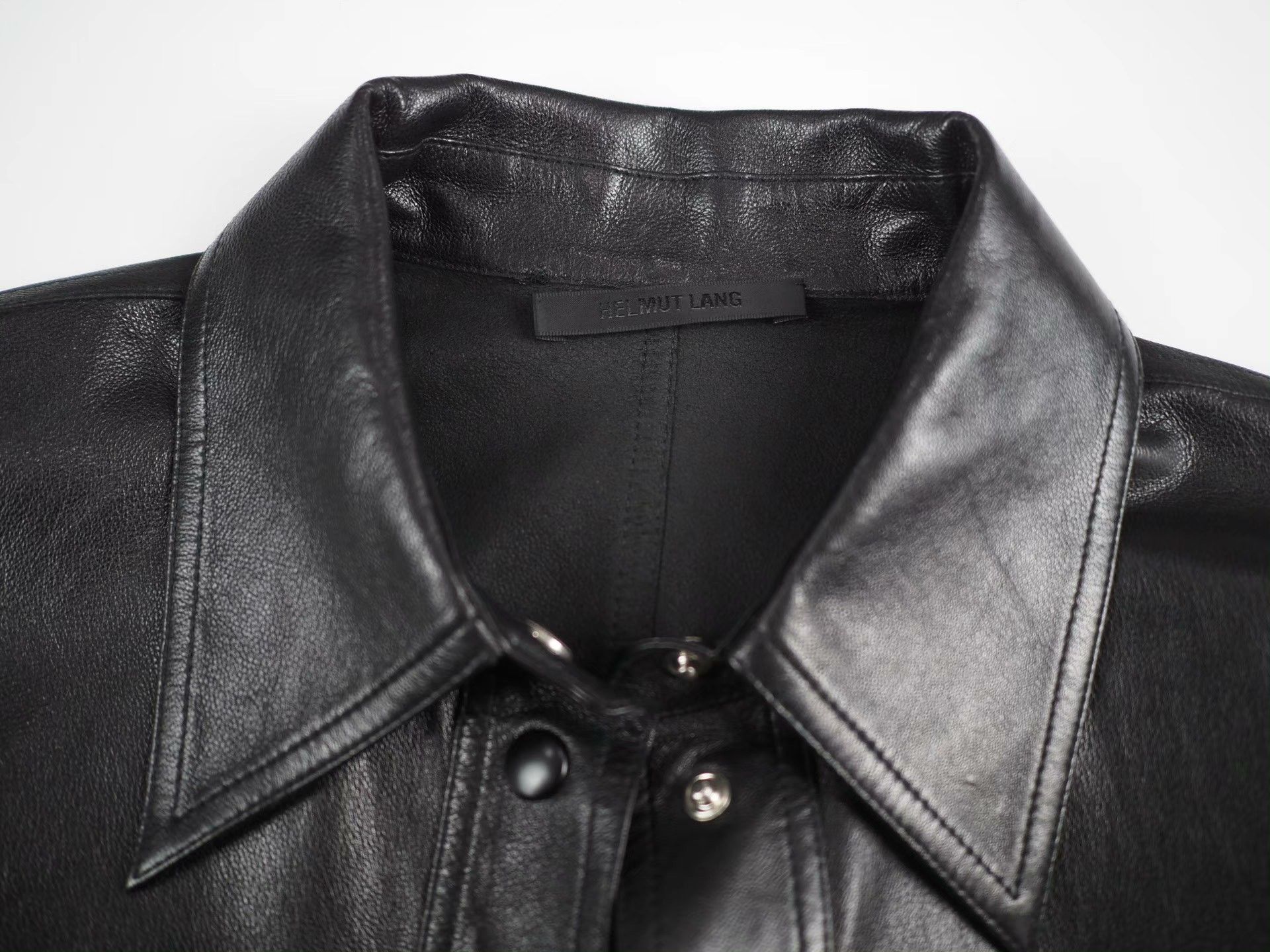 Helmut Lang Helmut Lang FW23 Sheep Leather Shirt Jacket Size M / US 6-8 / IT 42-44 - 7 Thumbnail