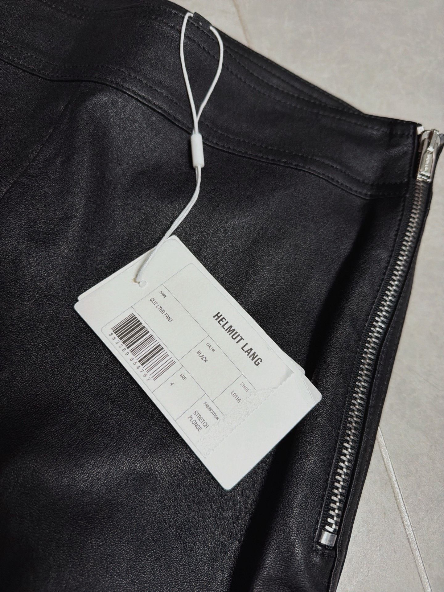 Helmut Lang Helmut Lang Black Leather Slim Pants Size 29" - 2 Thumbnail