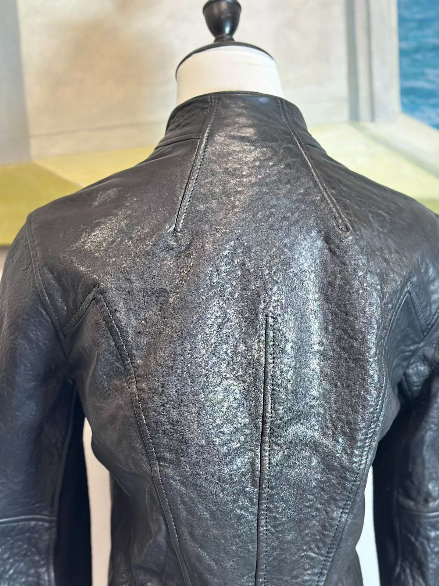 Helmut Lang Helmut Lang Asymmetrical Leather Jacket Size US M / EU 48-50 / 2 - 4 Thumbnail