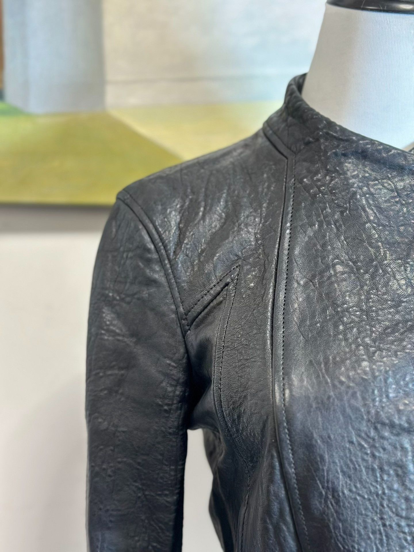 Helmut Lang Helmut Lang Asymmetrical Leather Jacket Size US M / EU 48-50 / 2 - 7 Thumbnail