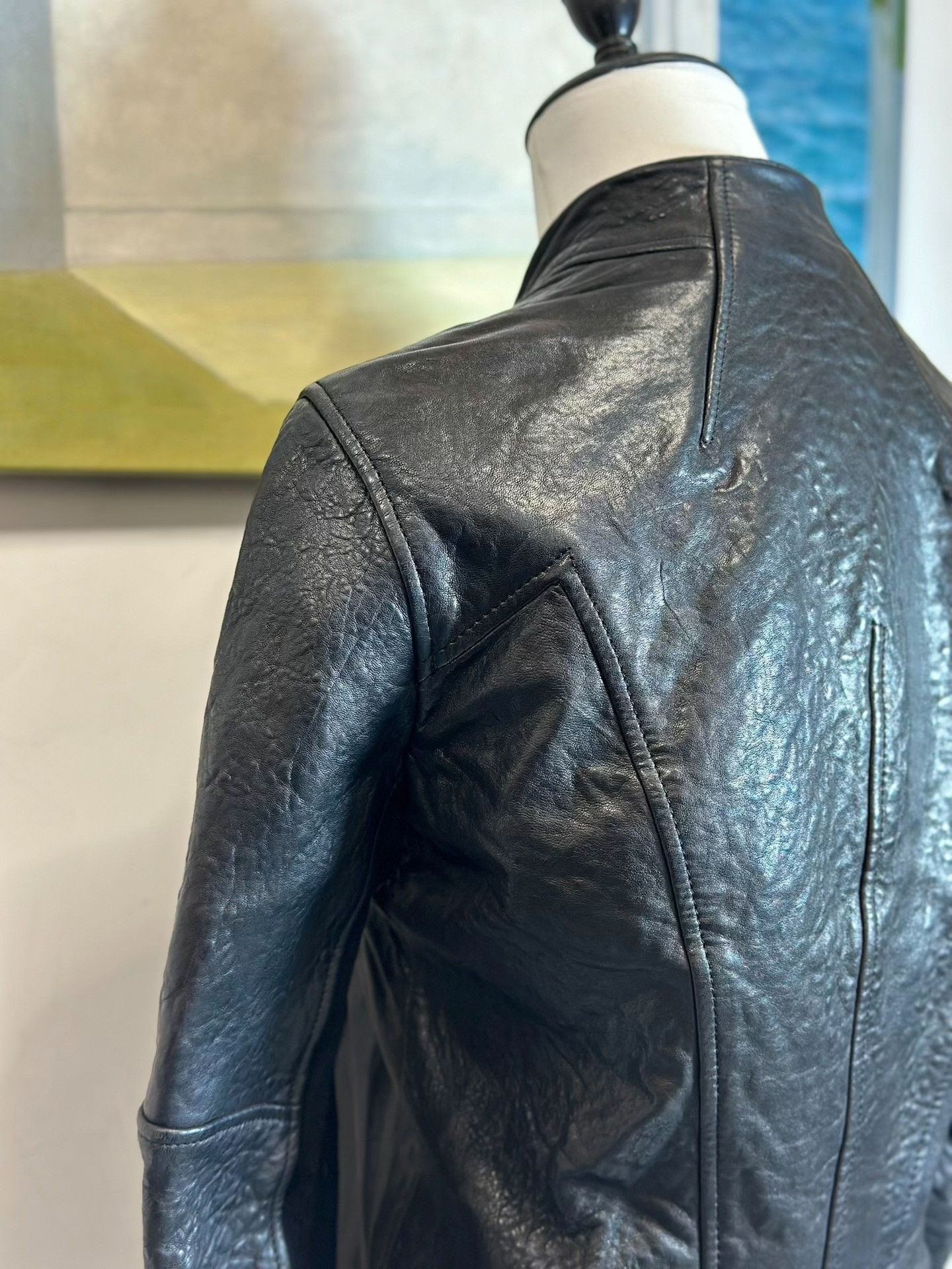 Helmut Lang Helmut Lang Asymmetrical Leather Jacket Size US M / EU 48-50 / 2 - 5 Thumbnail
