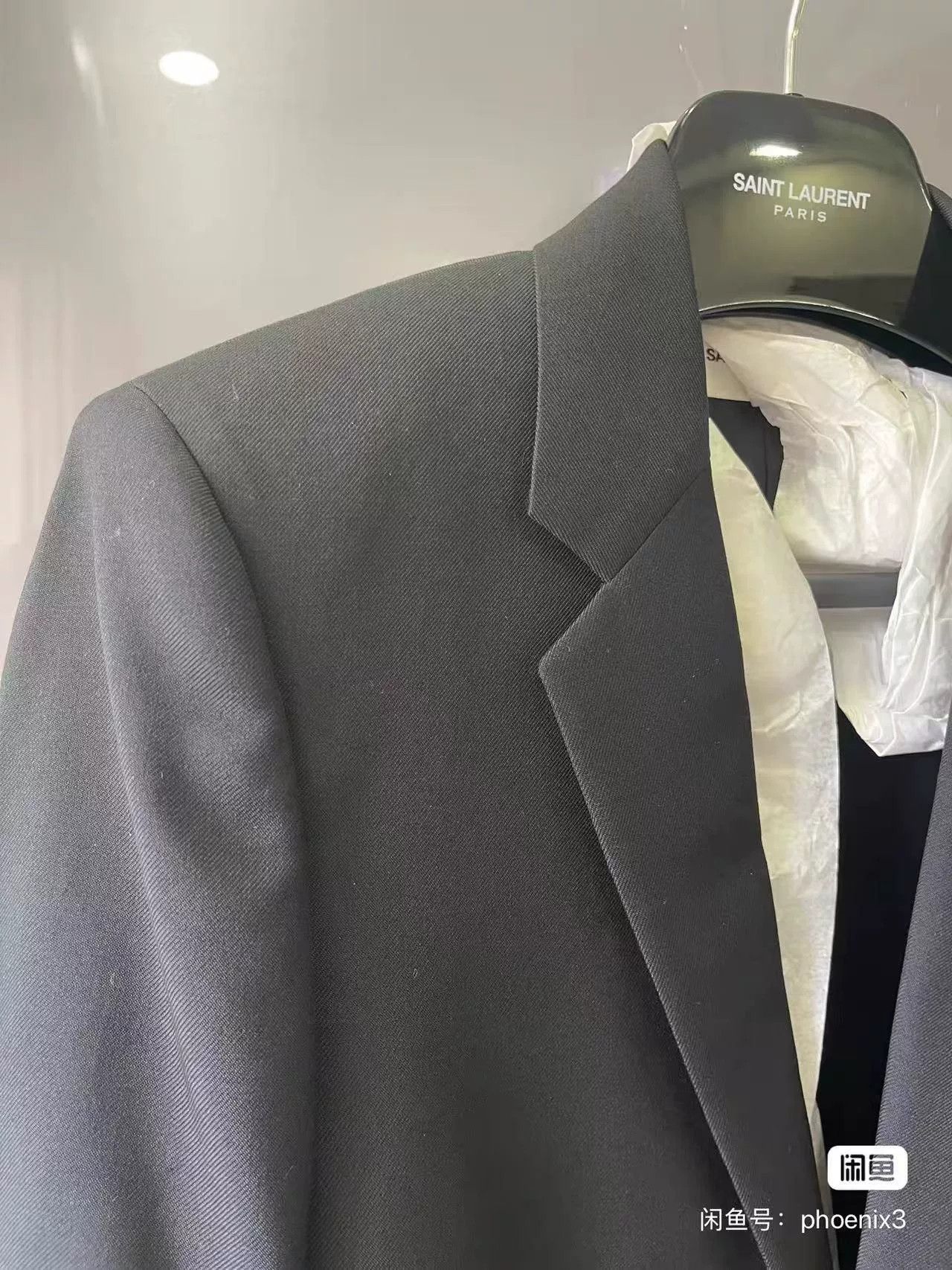 Yves Saint Laurent YSL Le Smoking Dark Gray Blazer Size M / US 6-8 / IT 42-44 - 2 Thumbnail