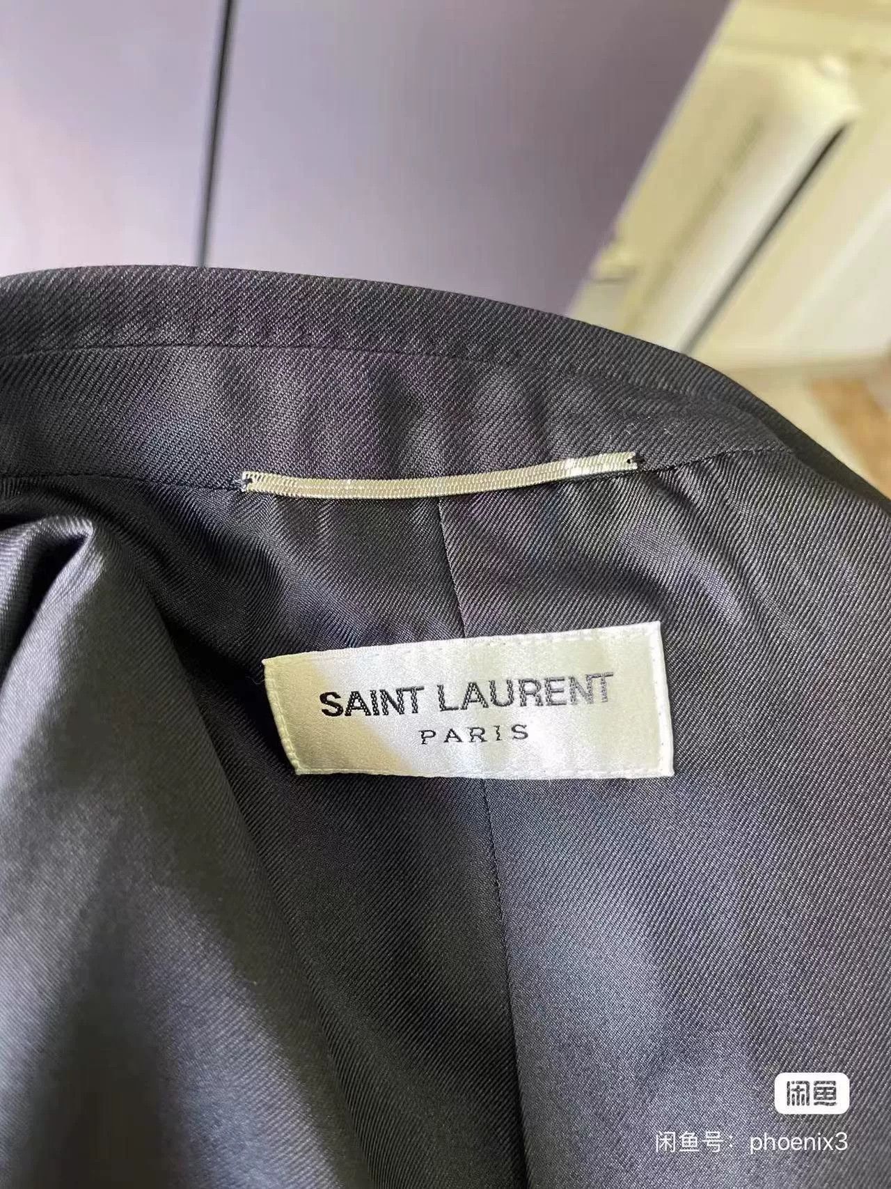 Yves Saint Laurent YSL Le Smoking Dark Gray Blazer Size M / US 6-8 / IT 42-44 - 9 Thumbnail