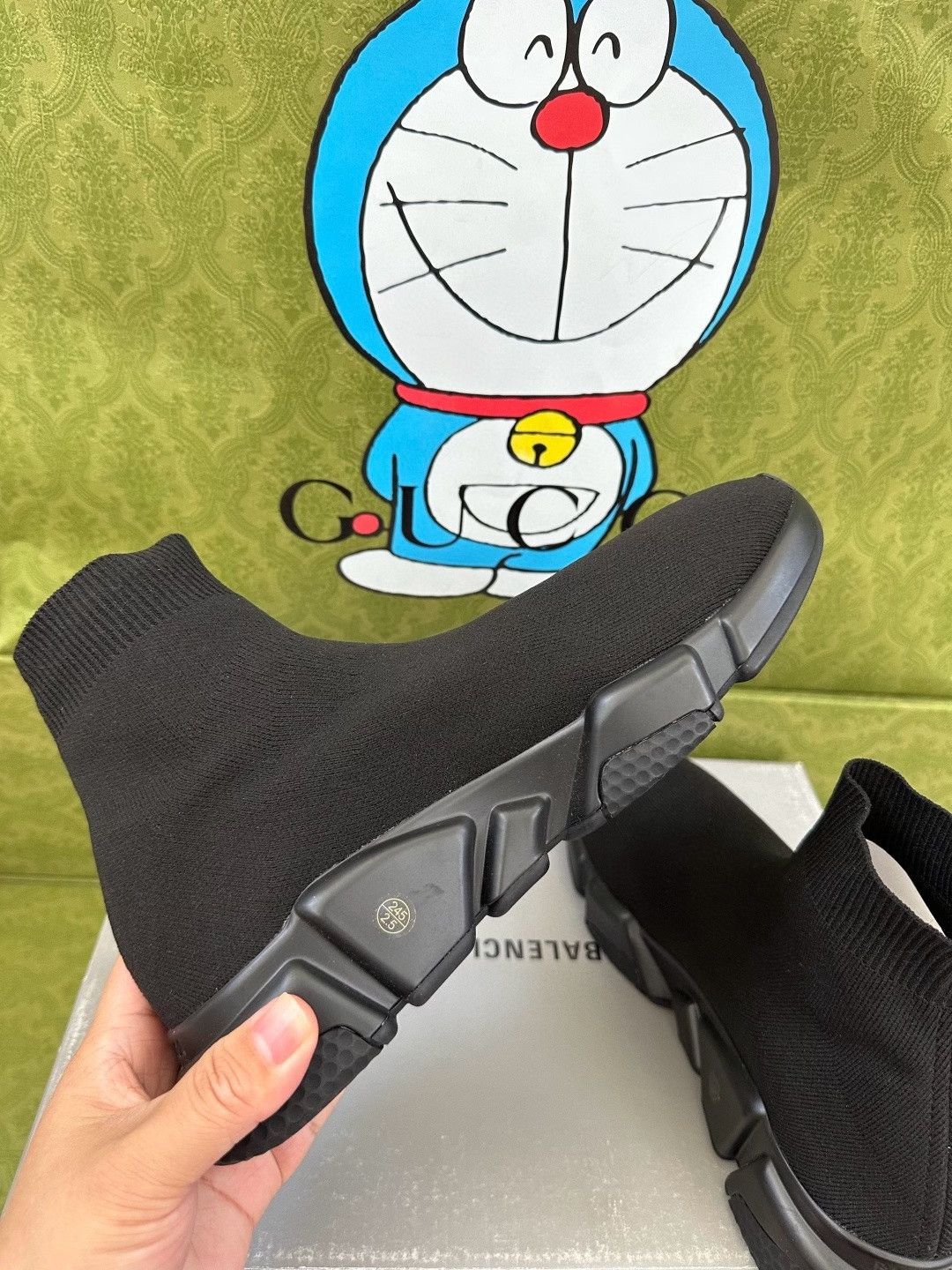 Balenciaga Balenciaga Black Sock Shoes Size US 7 / EU 40 - 6 Thumbnail