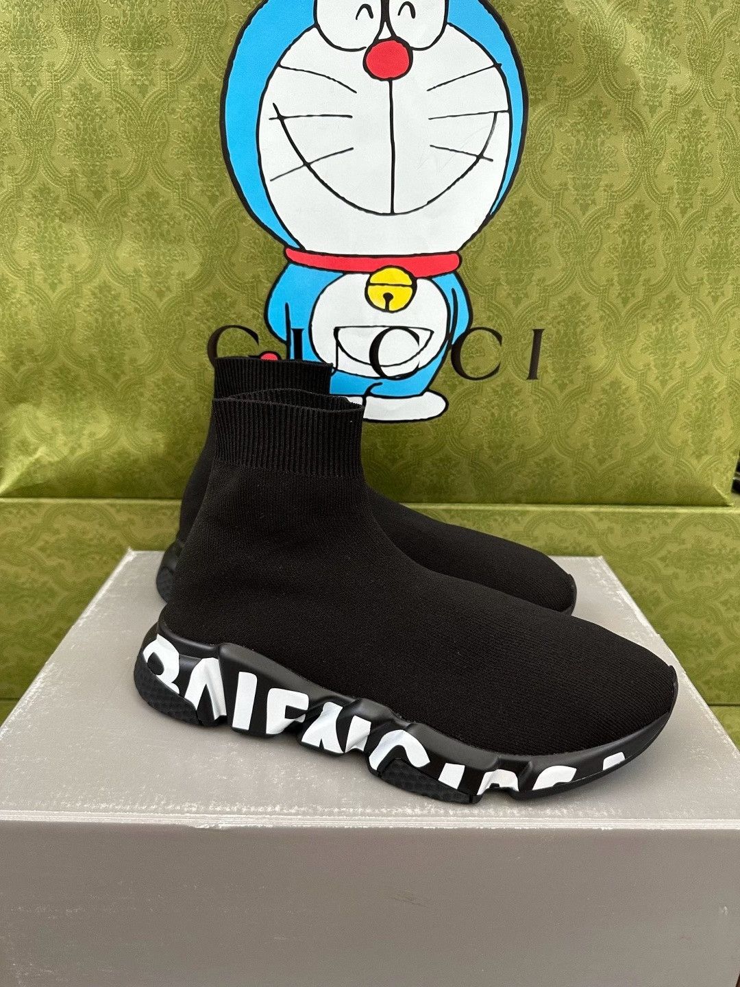 Balenciaga Balenciaga Black Sock Shoes Size US 7 / EU 40 - 2 Thumbnail