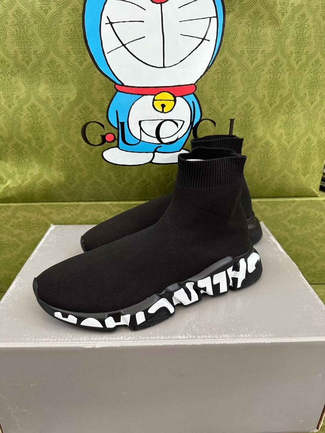 Balenciaga Balenciaga Black Sock Shoes Size US 7 / EU 40 - 4 Thumbnail