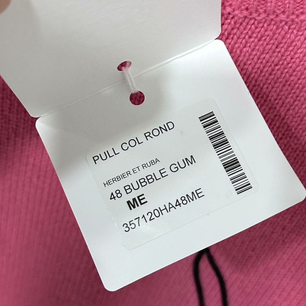 Hermes Hermes Pink Cashmere Plant Jacquard Sweater Size M / US 6-8 / IT 42-44 - 5 Thumbnail