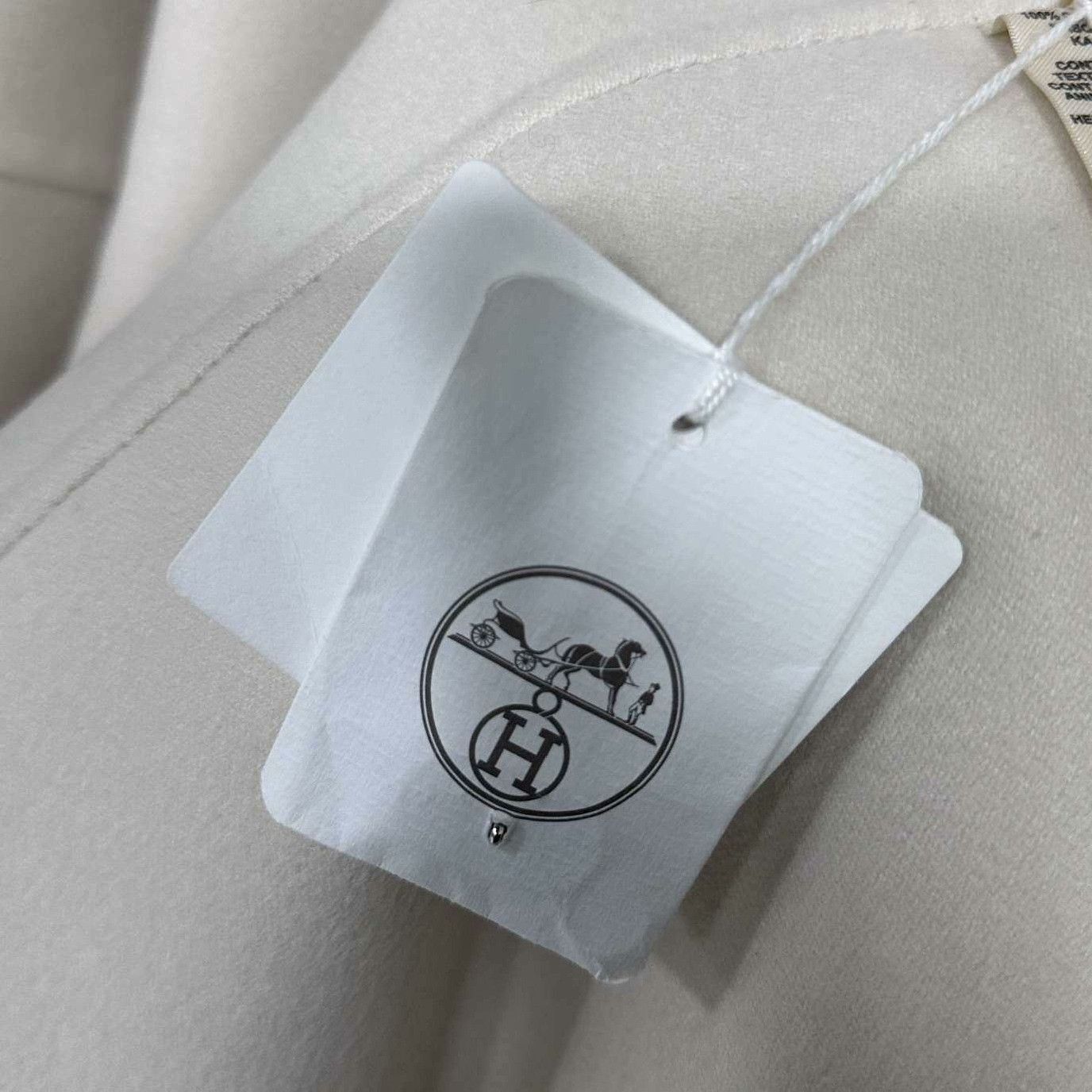 Hermes Hermes Milky White Cashmere Coat Size S / US 4 / IT 40 - 4 Thumbnail