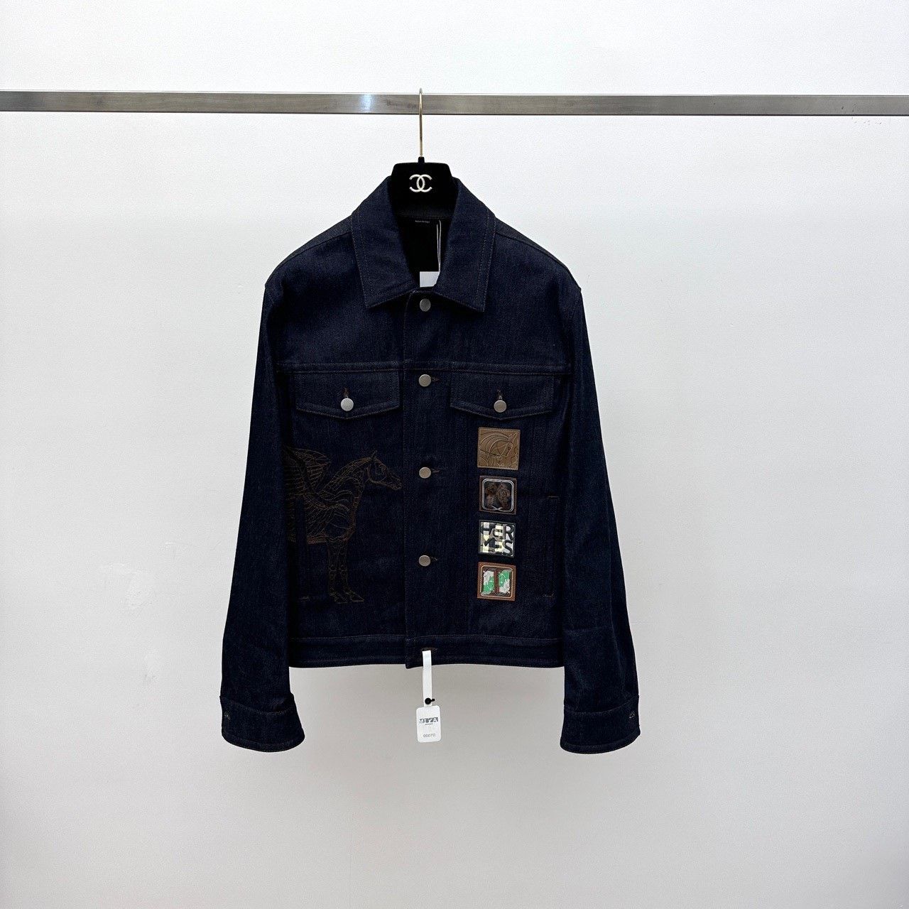 Hermes Hermes 23SS Men's Pegasus Denim Jacket Size US S / EU 44-46 / 1 - 3 Thumbnail