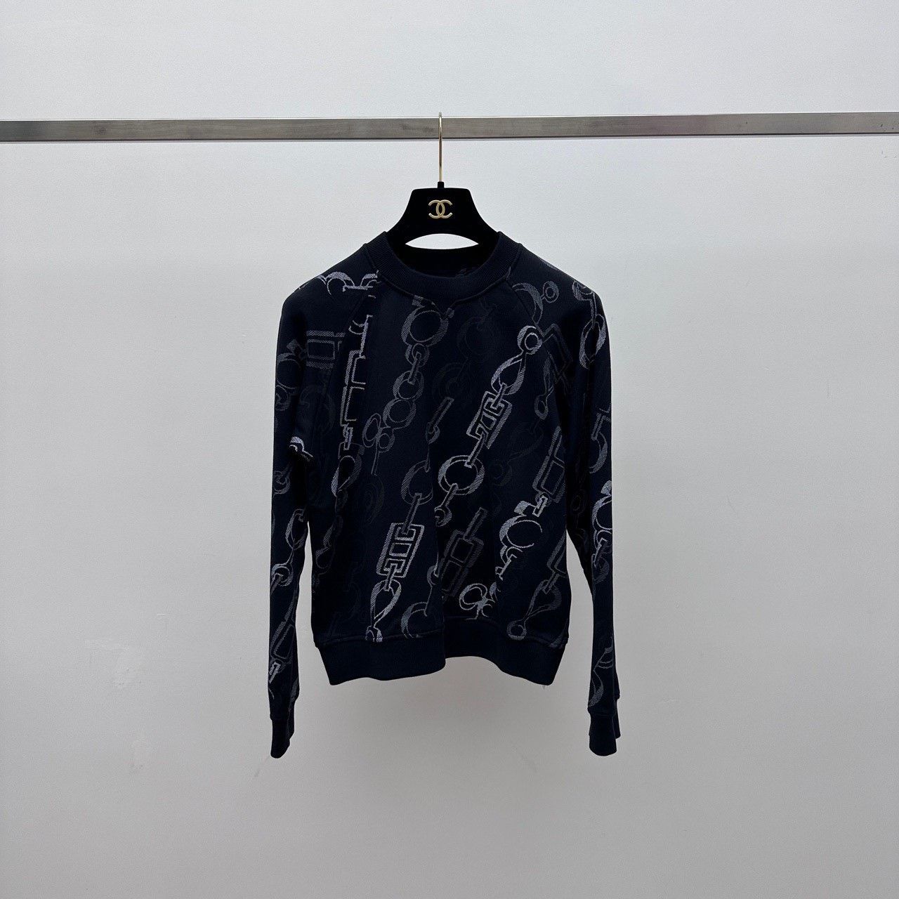 Hermes Hermes Chain Print Sweatshirt Size XXS / US 00 / IT 34 - 2 Thumbnail