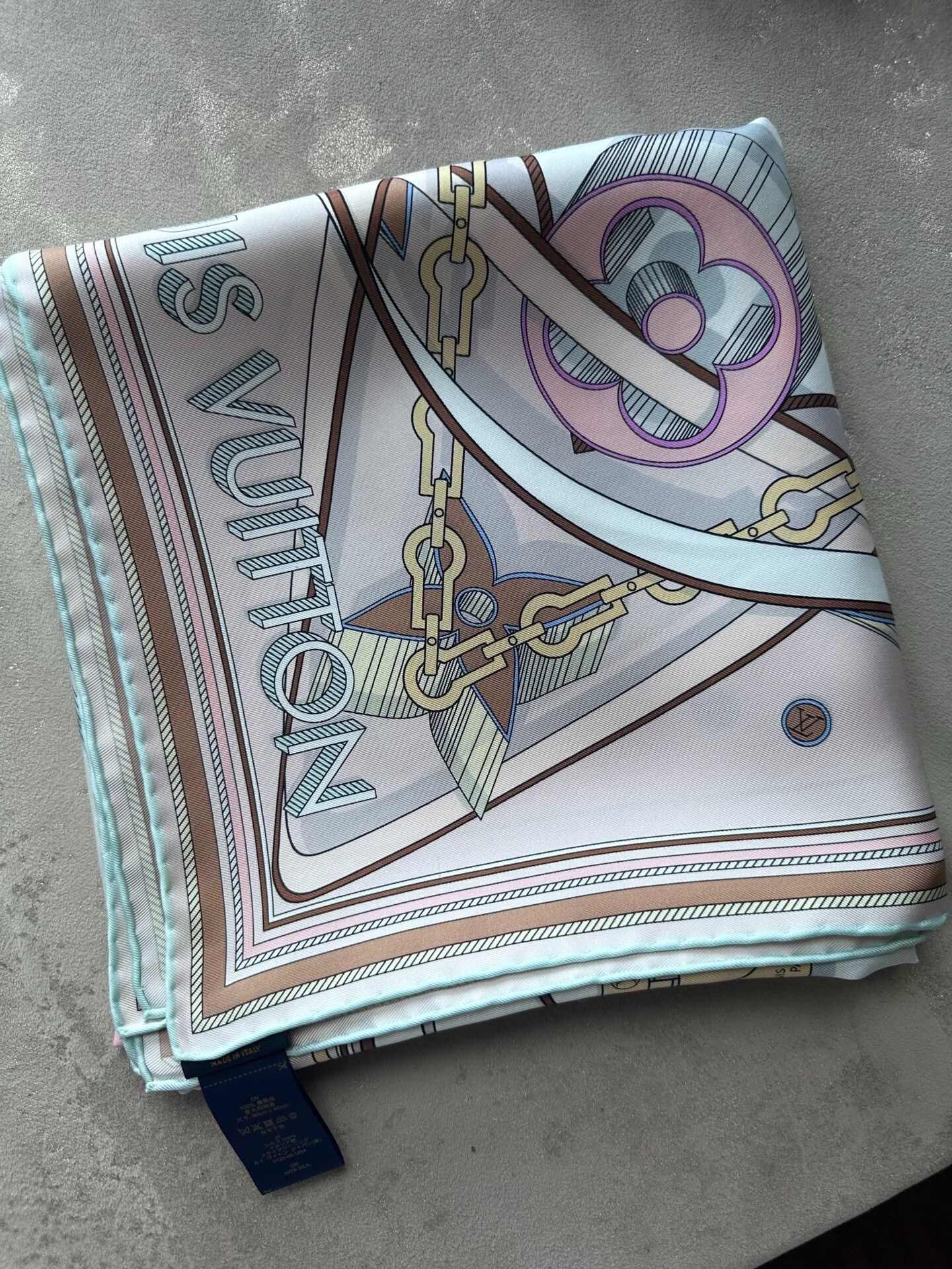 Louis Vuitton LV New Large Silk Scarf with Box Size ONE SIZE - 4 Thumbnail