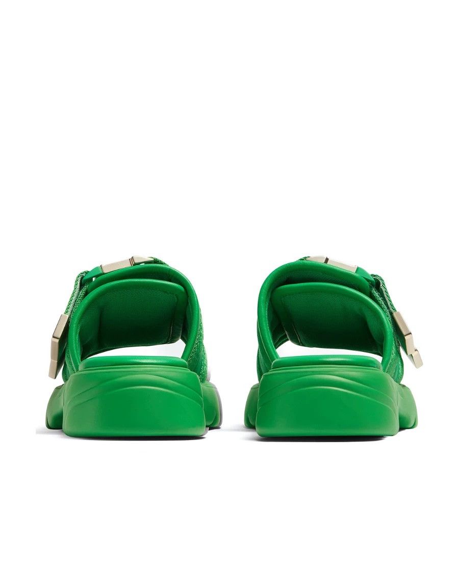 Bottega Veneta BOTTEGA VENETA Flash Green Slides Size US 5 / IT 35 - 5 Thumbnail