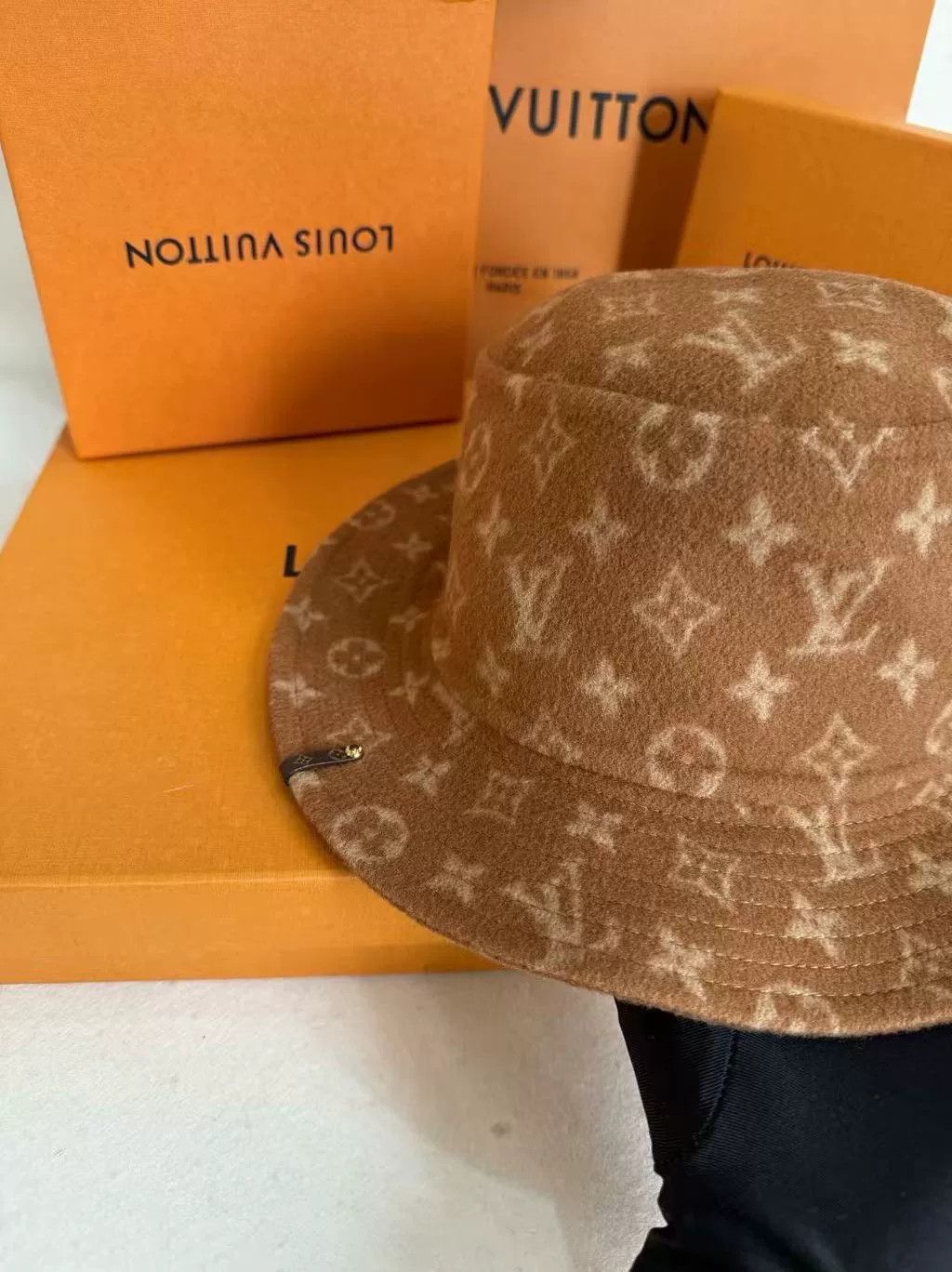 Louis Vuitton LV Monogram Brown Bucket Hat Size ONE SIZE - 4 Thumbnail