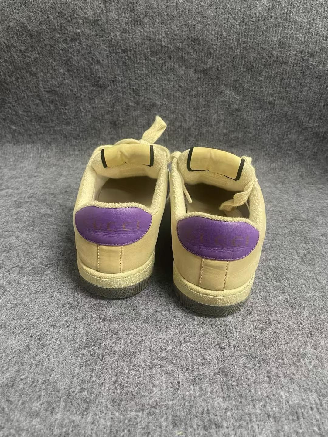 Gucci Gucci Screener Leather GG Blue Sneakers Size US 4.5 / IT 34.5 - 4 Thumbnail