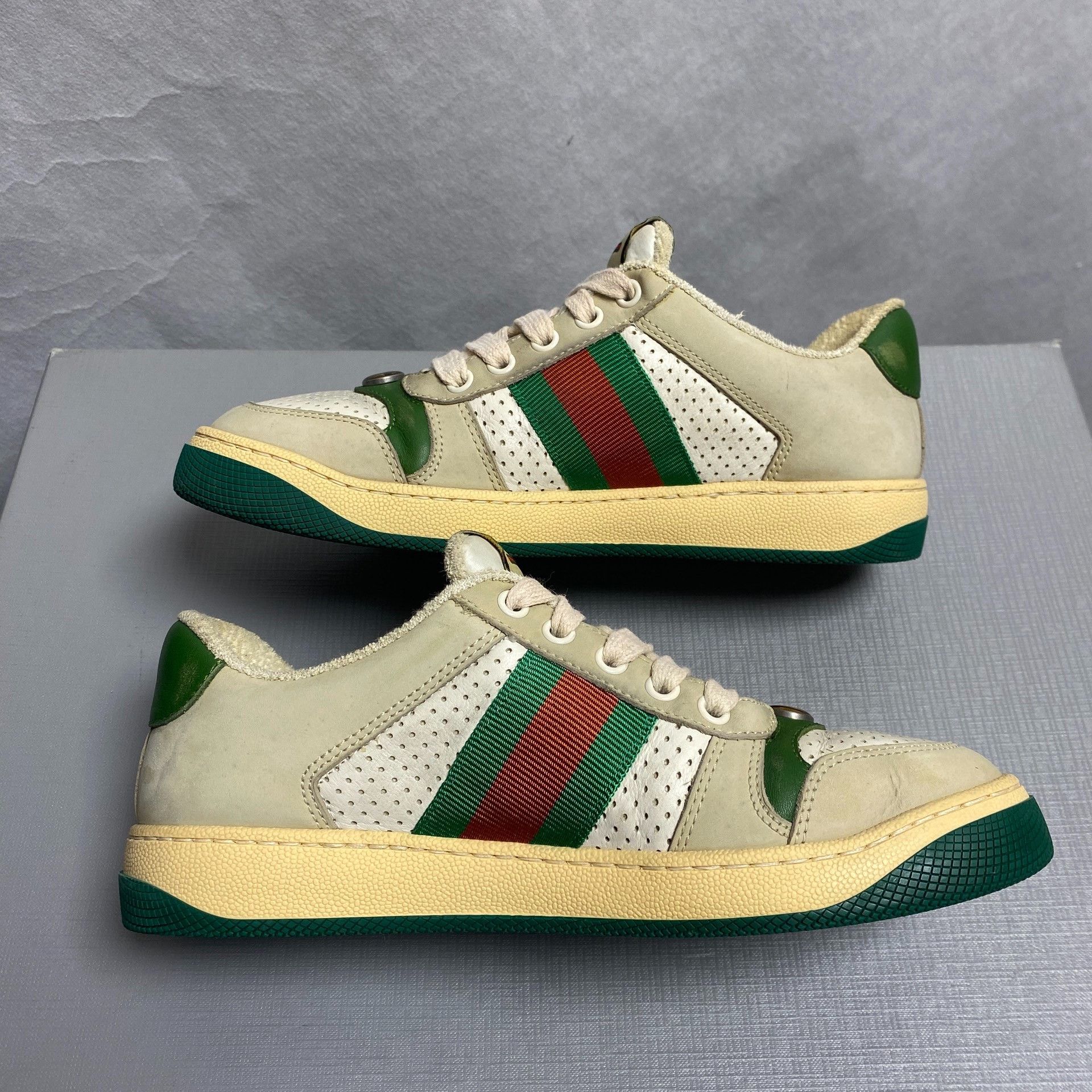 Gucci Gucci Screener Leather Sneakers Size US 5 / IT 35 - 7 Thumbnail
