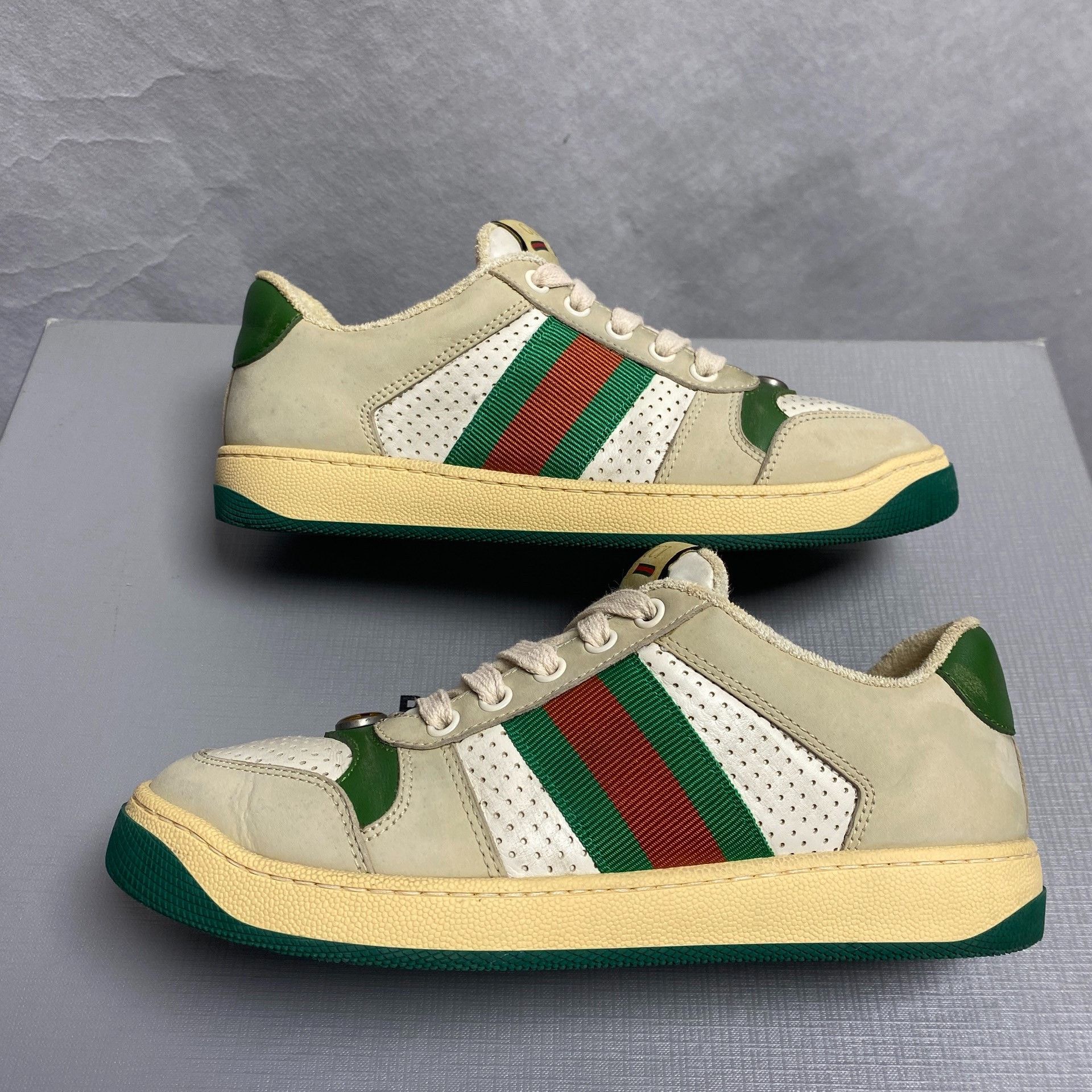 Gucci Gucci Screener Leather Sneakers Size US 5 / IT 35 - 6 Thumbnail