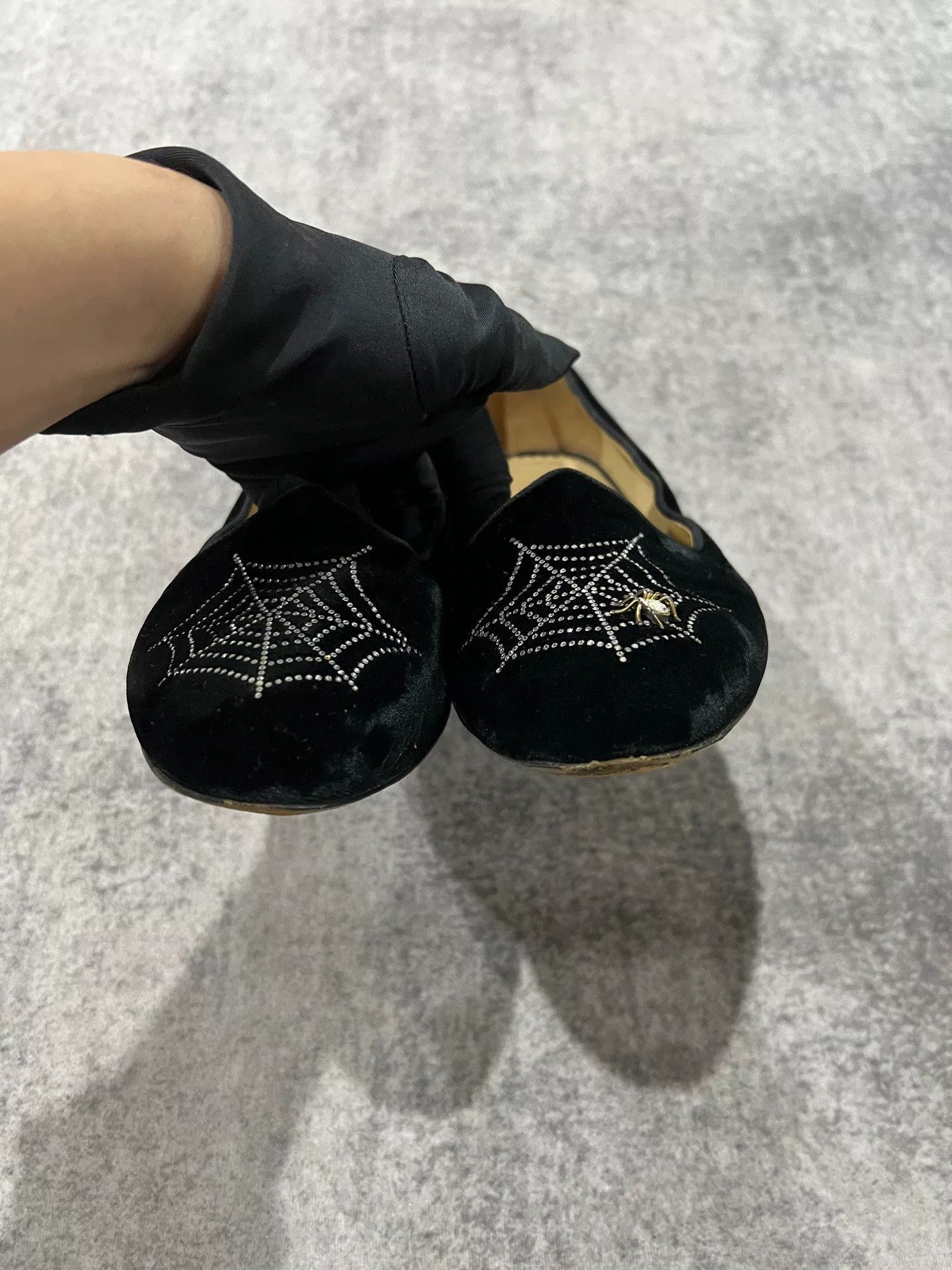 Charlotte Olympia Charlotte Olympia Velvet Spider Limited Loafer Size US 7.5 / IT 37.5 - 4 Thumbnail